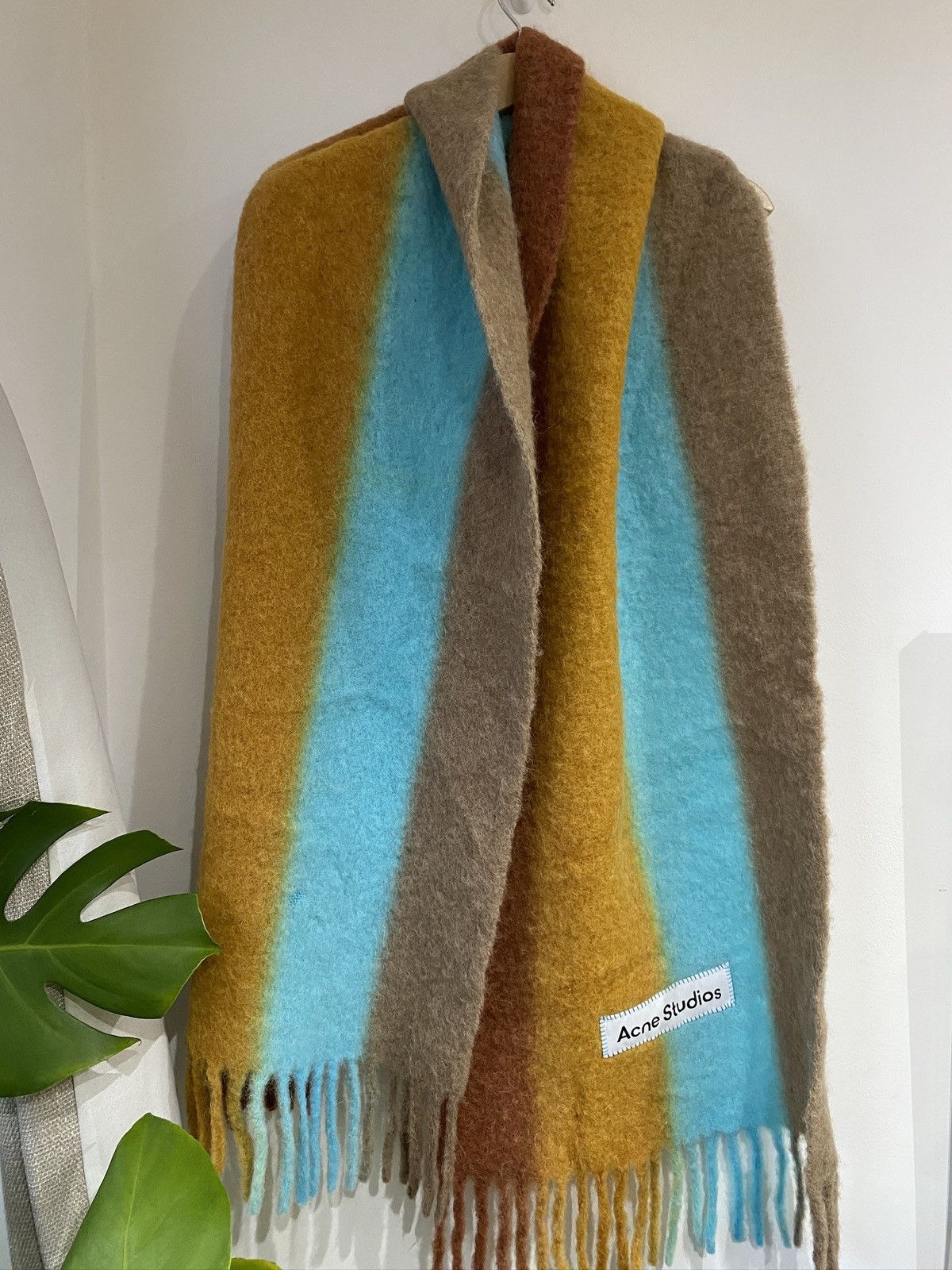 Acne Studios Acne Studios Gradient Striped Scarf Large Wool Alpaca Mohair Size ONE SIZE - 4 Thumbnail