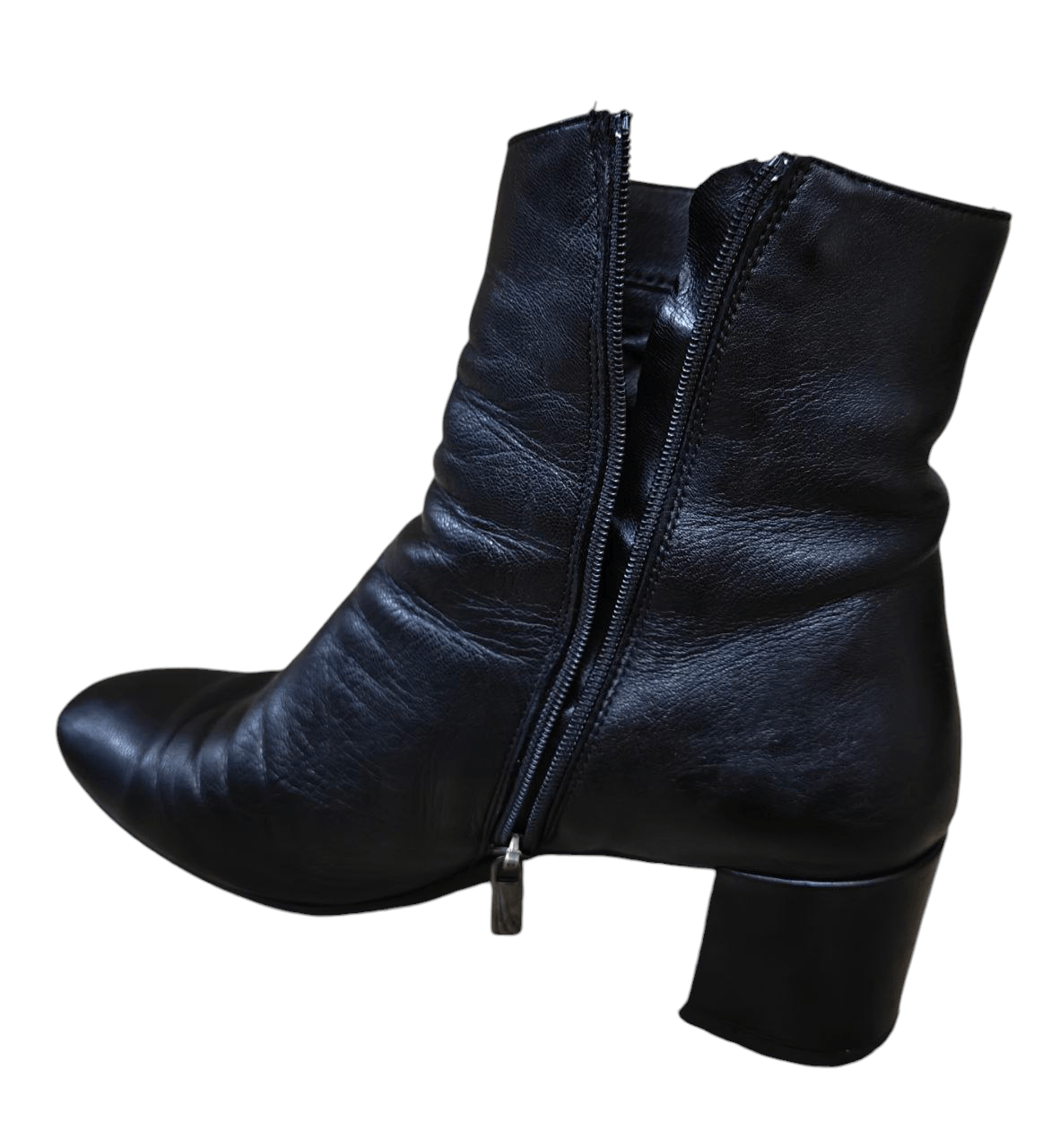 Genuine Leather Italian True Leather Boots, Opti Zipper Size US 8 / IT 38 - 5 Thumbnail