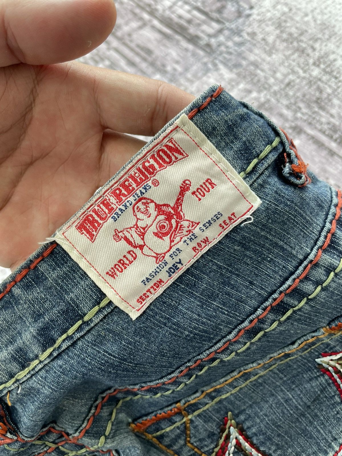 True Religion TRUE RELIGION RICKY SUPER QT MULTI COLOUR DOUBLE STITCH Size US 28 / EU 44 - 8 Thumbnail