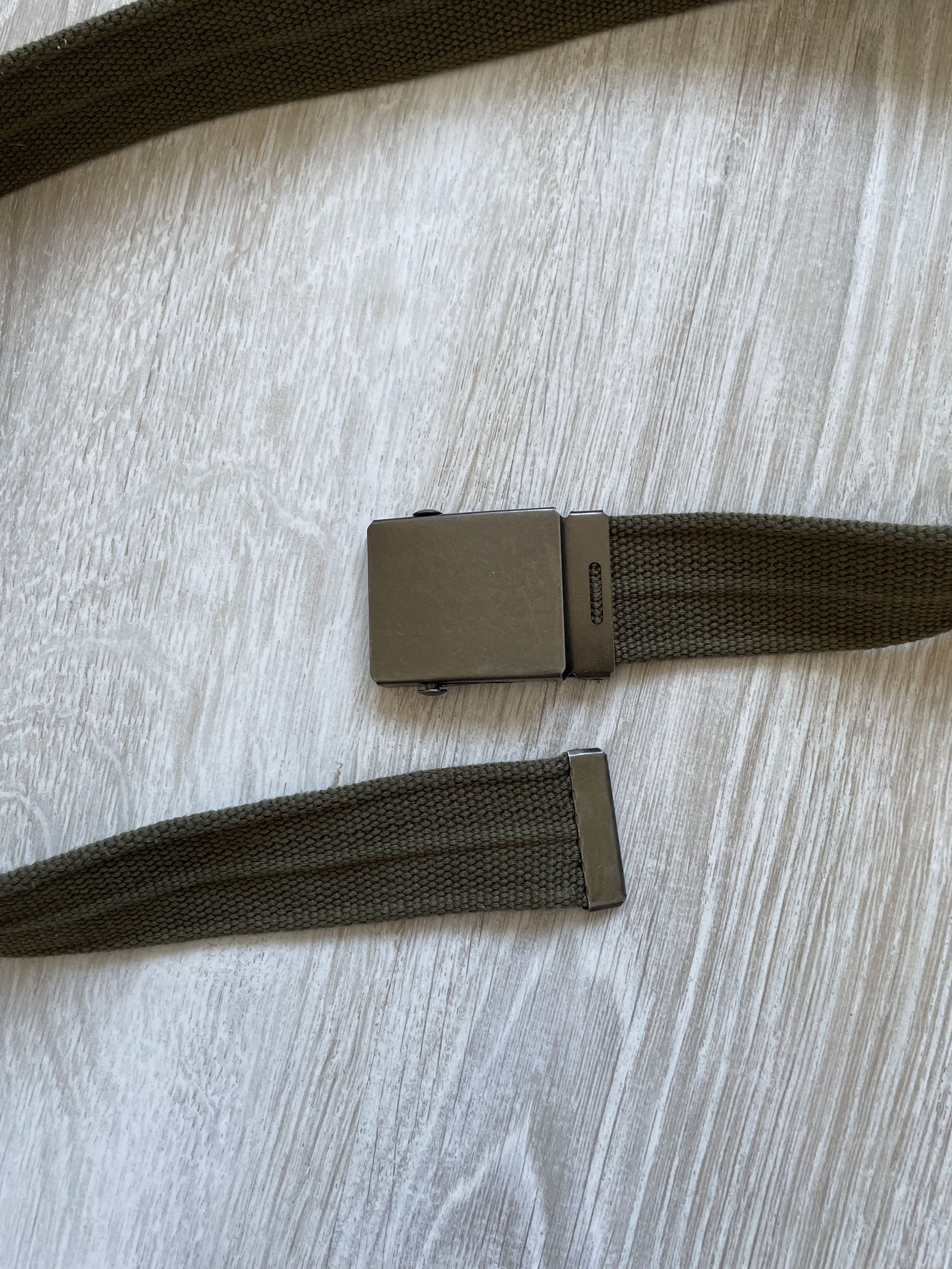 Vintage Vintage Y2K Khaki Cotton Belt Size ONE SIZE - 5 Thumbnail