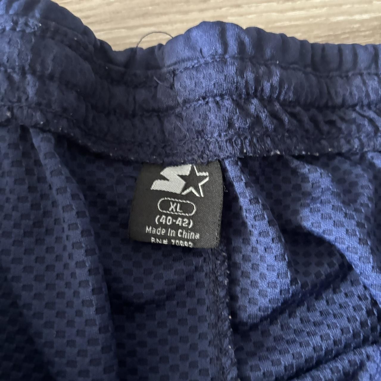 Starter Crazy Vintage Y2K/2000s Starter Navy Blue Baggy Striped Skater Track Pants! Fits L Size US 36 / EU 52 - 5 Thumbnail