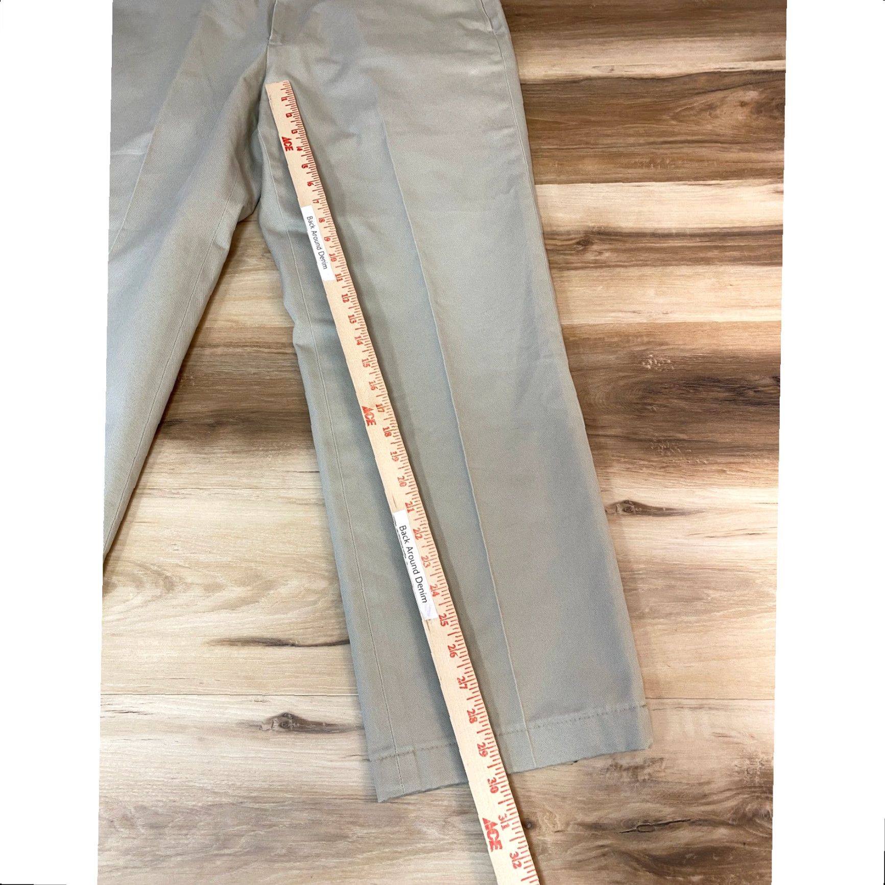 Brooks Brothers Brooks Brothers Advantage Chino Hudson Pants Mens 36x32 Khaki Flat Front Cotton Classic Fit Size US 36 / EU 52 - 3 Thumbnail