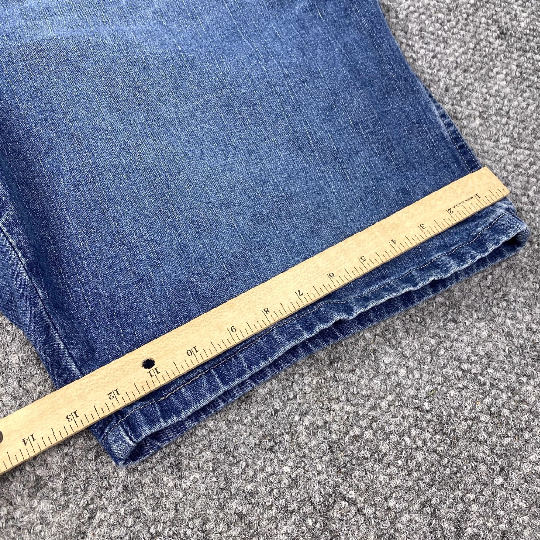 Wrangler Wrangler Cargo Shorts Mens 46 Blue Denim Relaxed Fit Workwear Casual Cotton Stretch Size US 30 / EU 46 - 3 Thumbnail