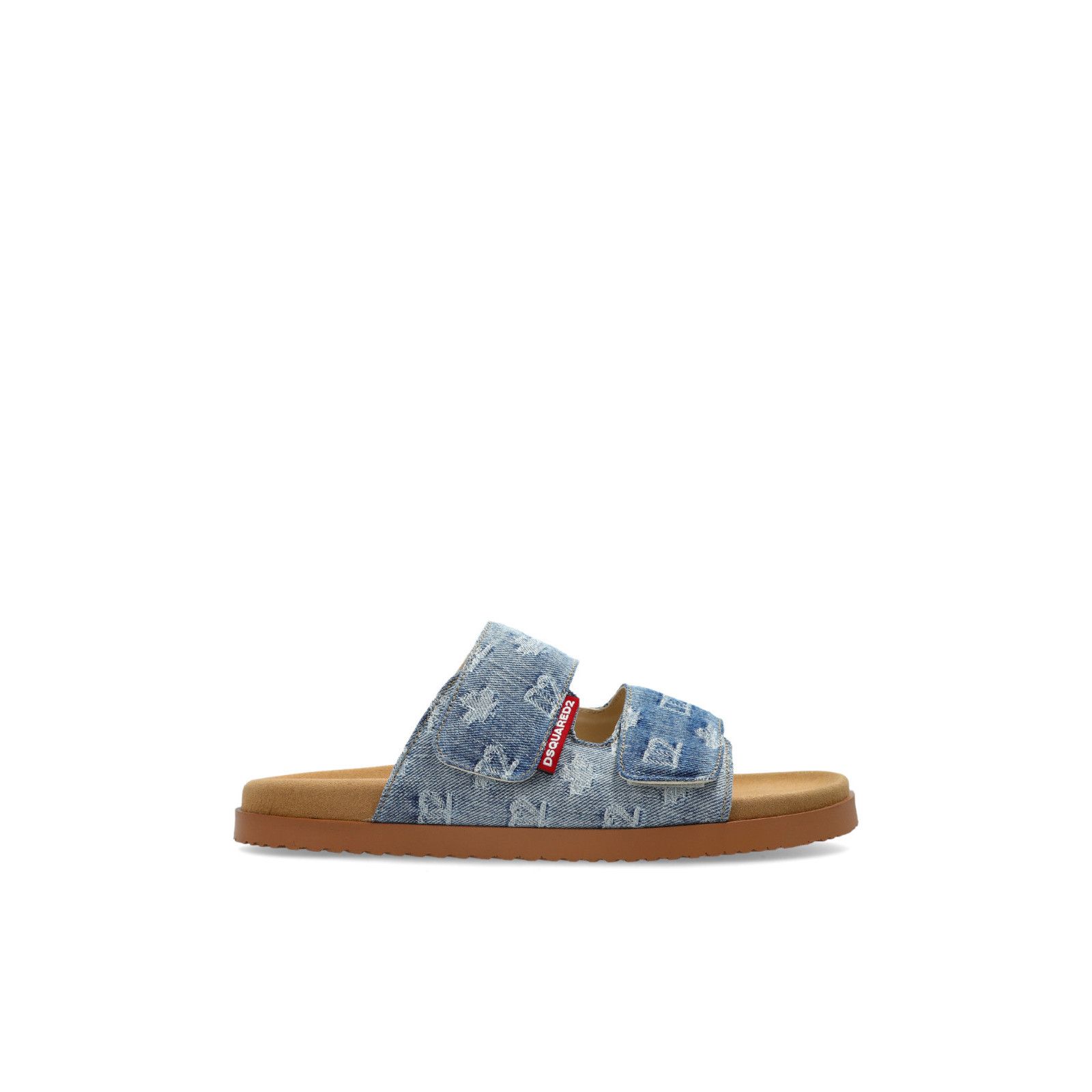Dsquared2 DSQUARED2 Blue Denim Sandals New & Authentic (Men's size:US Size US 7 / EU 40 - 1 Thumbnail