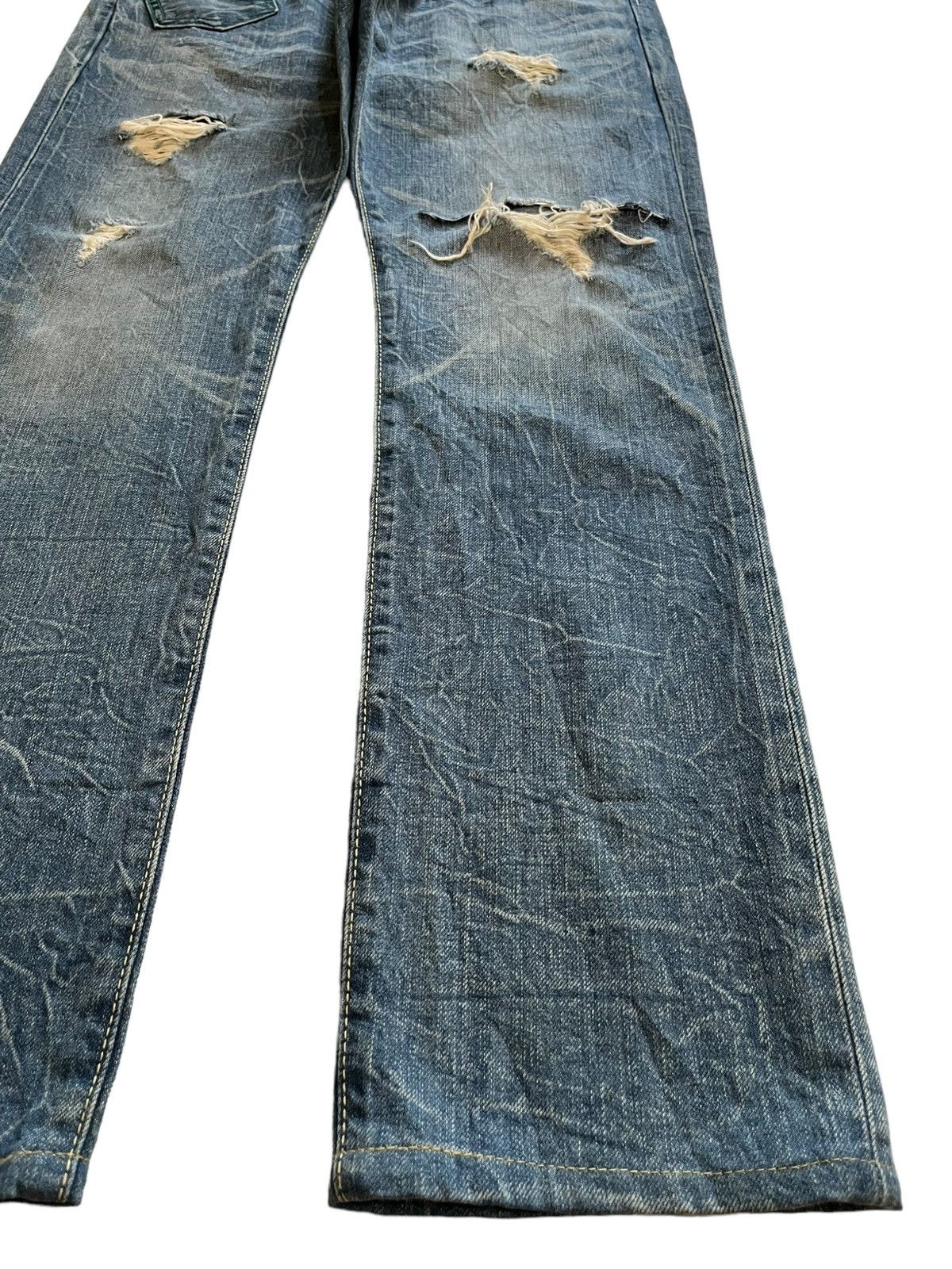 Edwin × Japanese Brand Vintage Japanese Edwin Selvedge Acid Wash Style Jeans Size US 33 - 8 Thumbnail