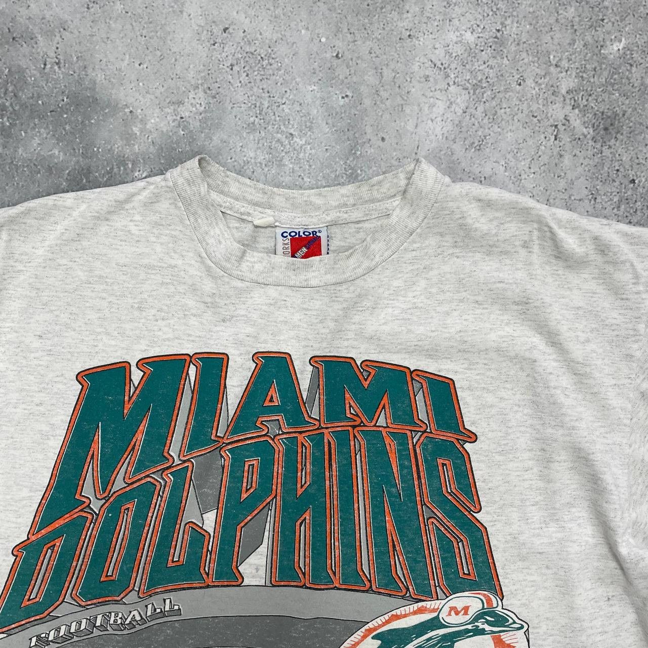 NFL × Vintage Vintage 90s Miami Dolphins NFL Single Stitch T Shirt Size XL Size US XL / EU 56 / 4 - 6 Thumbnail