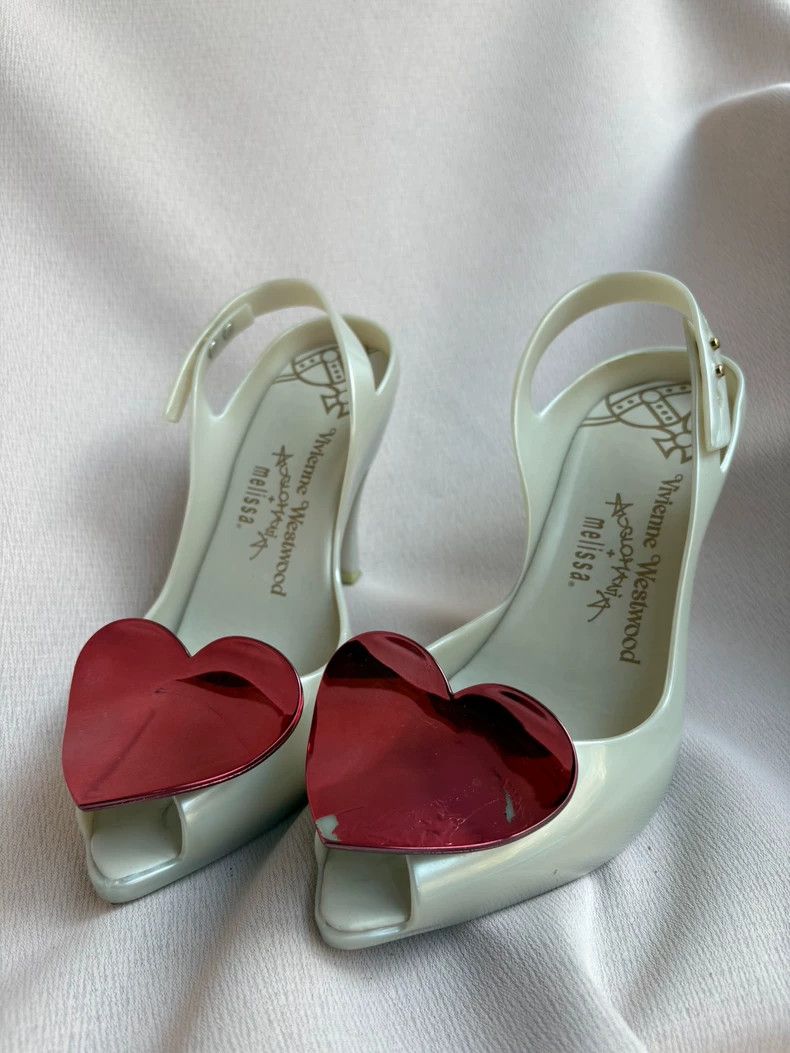 Vivienne Westwood Vivienne Westwood White and red love shoes with fragrance. Size US 7.5 / IT 37.5 - 1 Thumbnail
