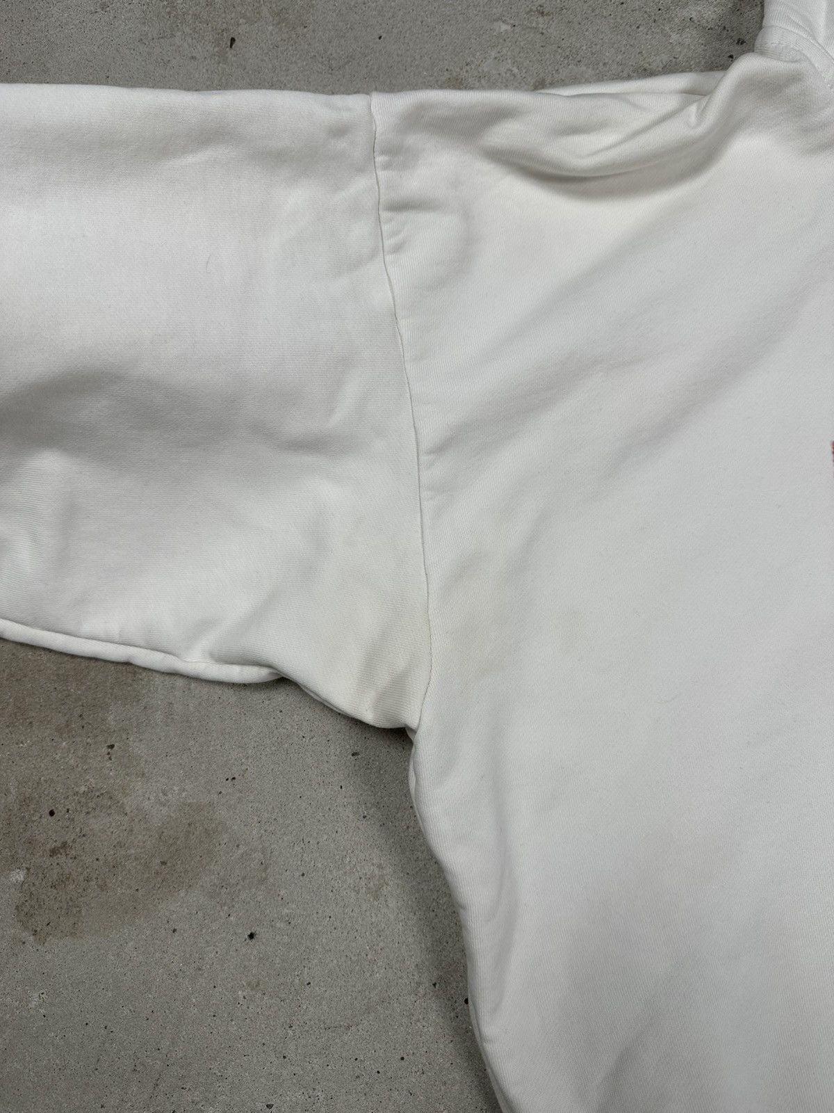 Diesel × Vintage Vintage Y2K Diesel Hybrid Logo White Boxy Hoodie Sweatshirt Size US L / EU 52-54 / 3 - 7 Thumbnail
