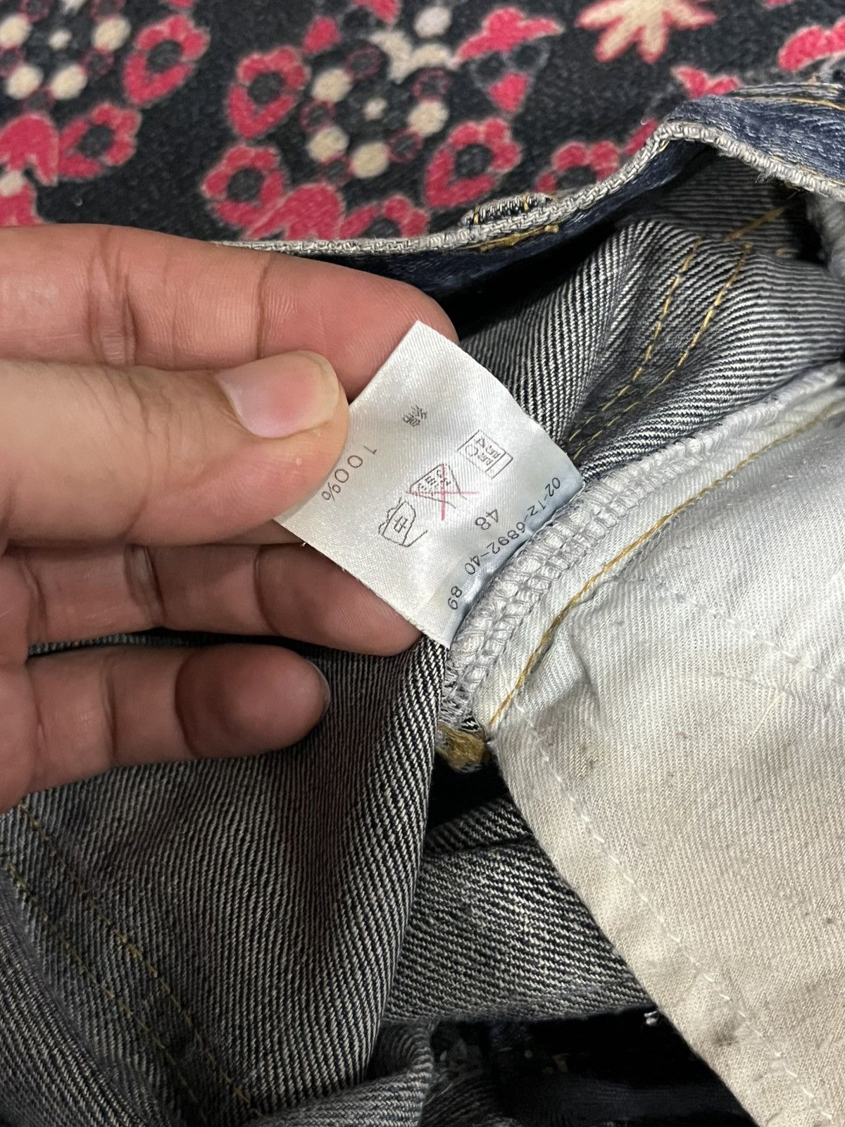 Atelier New Regime Atelier Sab Men Rusty Blue Faded Washed Panel Line Jeans Size US 30 / EU 46 - 17 Thumbnail
