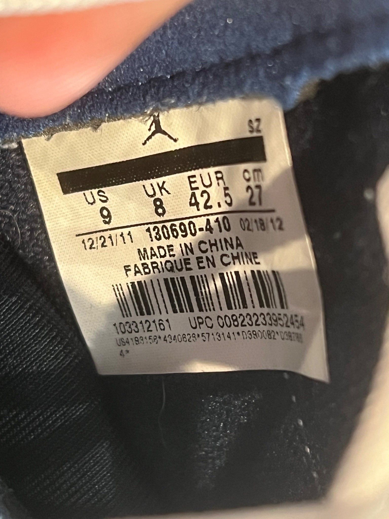 Jordan Brand Jordan 12 Obsidian (2012) Size US 9 / EU 42 - 8 Thumbnail