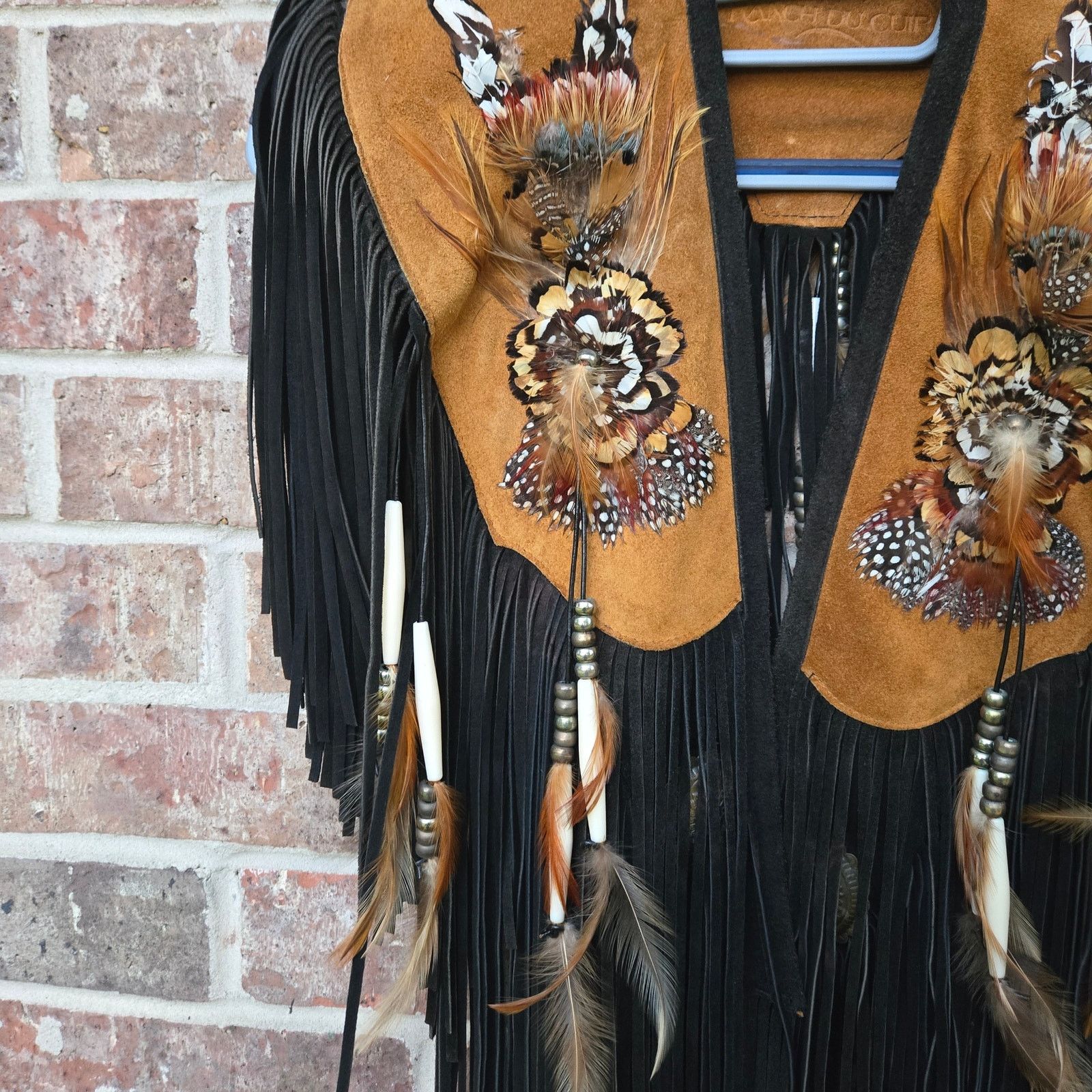 The Leather Shop The Leather Ranch Western Shawl Vest Size ONE SIZE - 4 Thumbnail