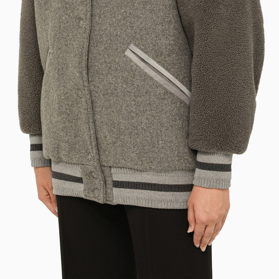 Givenchy o1d2blof0824 Bomber Jacket in Grey Size XS / US 0-2 / IT 36-38 - 4 Thumbnail