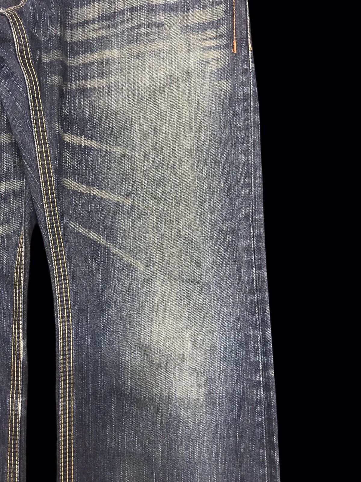Edwin 💥FLARE💥ARCHIVAL EDWIN 401XVS STONE WASH DENIM F326 Size US 31 - 5 Thumbnail