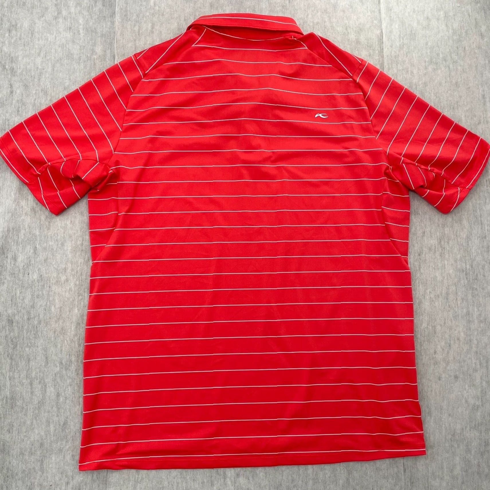 KJUS VINTAGE KJUS Polo Shirt Men XL Red Striped Golf Casual Short Sleeve Logo Eagle Size US XL / EU 56 / 4 - 2 Thumbnail