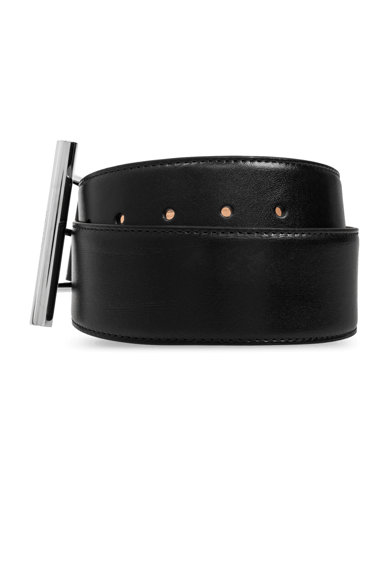 Alexander McQueen o1s22i1n1024 Size: 75 / Cross-Bar Belt in Black Size ONE SIZE - 3 Thumbnail
