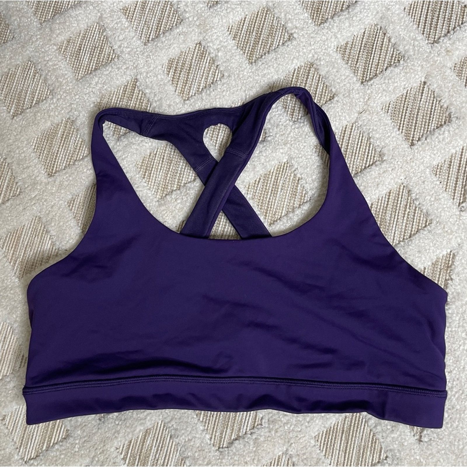 Lululemon Lululemon Time To Sweat Sports Bra Purple Size 8 Size ONE SIZE - 2 Thumbnail