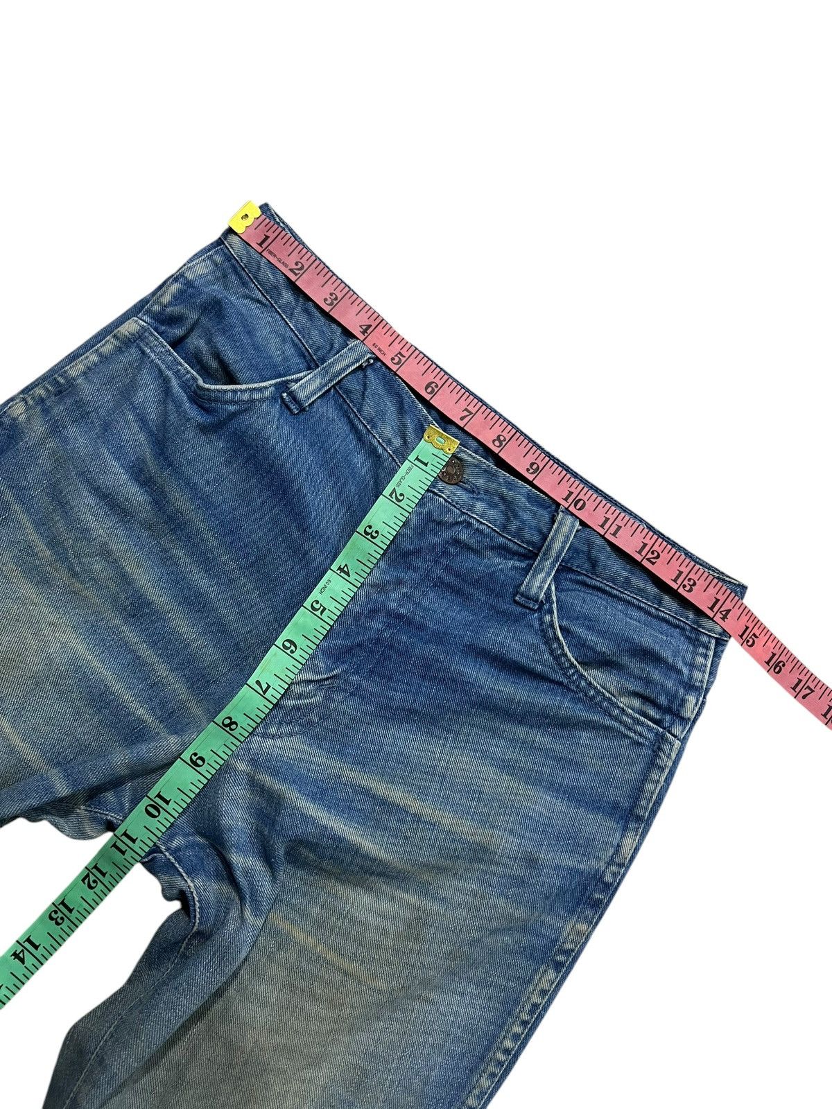 If Six Was Nine Vintage 80’s Bobson Western Flare Mud Wash Denim Size US 28 / EU 44 - 18 Thumbnail