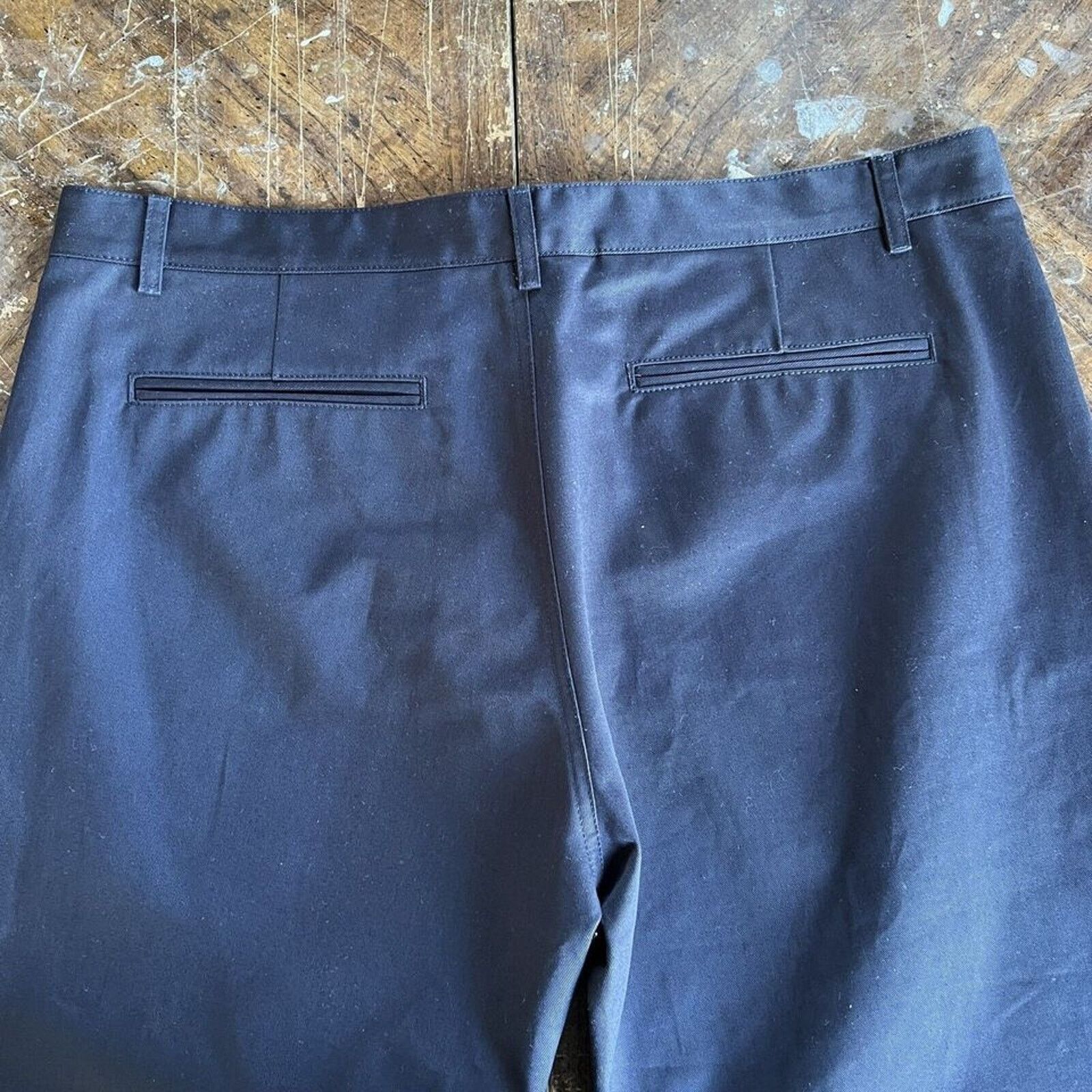 A.P.C. A.P.C. Navy Chino Trousers Gabardine Navy 35x32 NWT $395 Size US 35 - 3 Thumbnail
