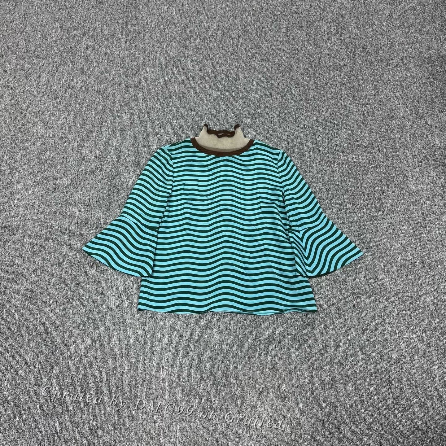 Fendi Fendi Striped Flared Sleeve Knit Top Size M / US 6-8 / IT 42-44 - 1 Thumbnail