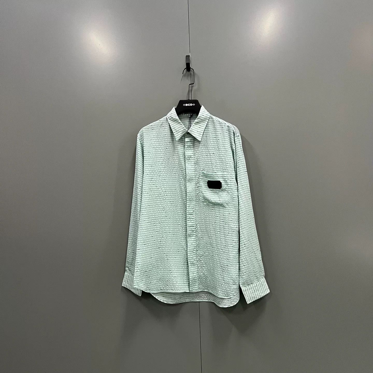 Dior mint green striped silk shirt Size US M / EU 48-50 / 2 - 1 Thumbnail