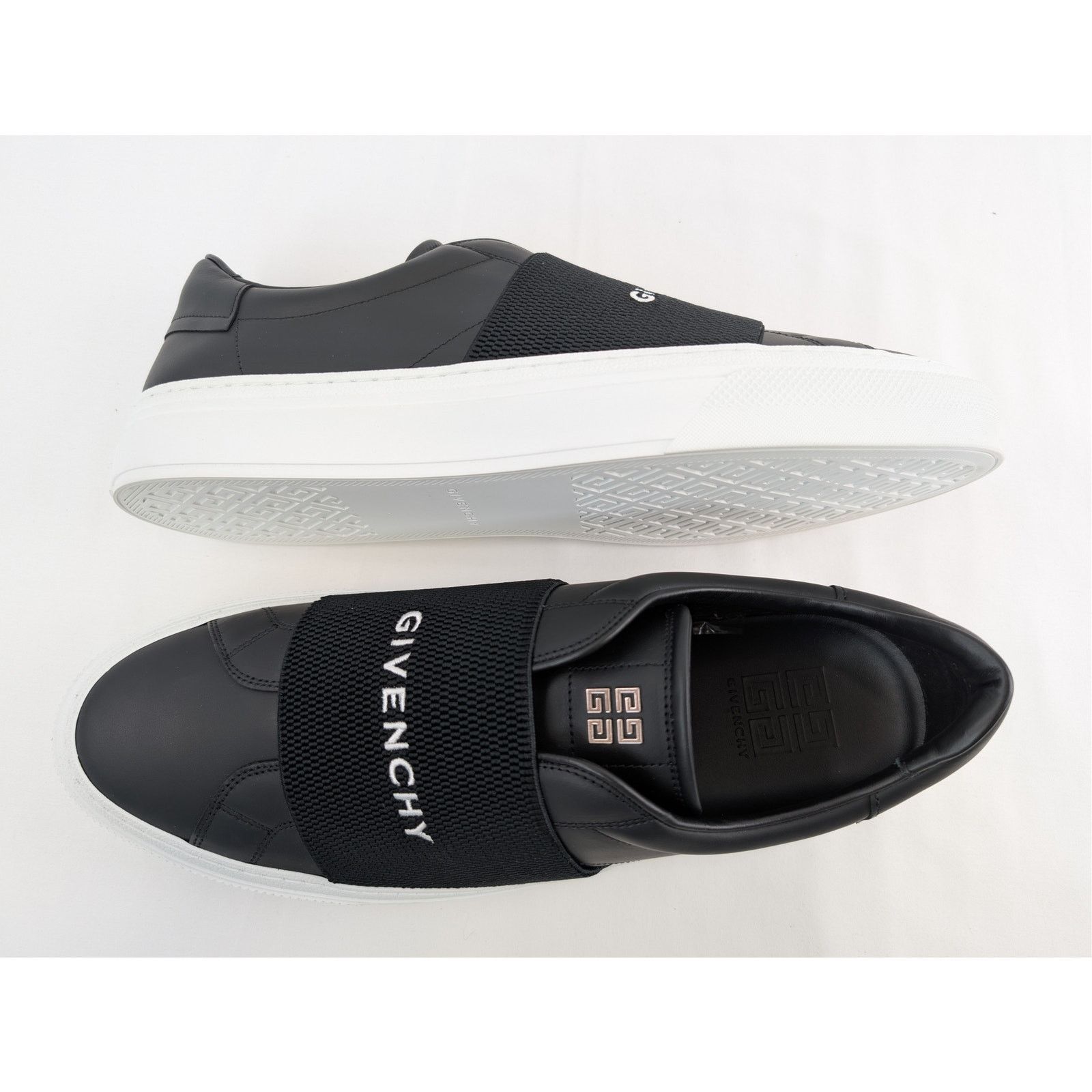 Givenchy o1rshd1 100% Calf Leather City Sport Sneakers in Black Size US 14 / EU 47 - 1 Thumbnail