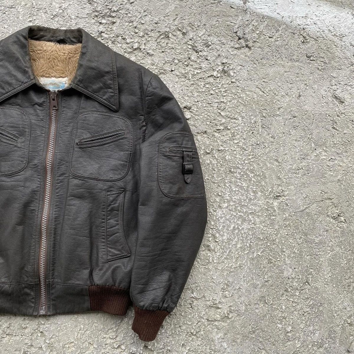 Japanese Brand × Leather Vintage Leather Jacket Size US M / EU 48-50 / 2 - 5 Thumbnail