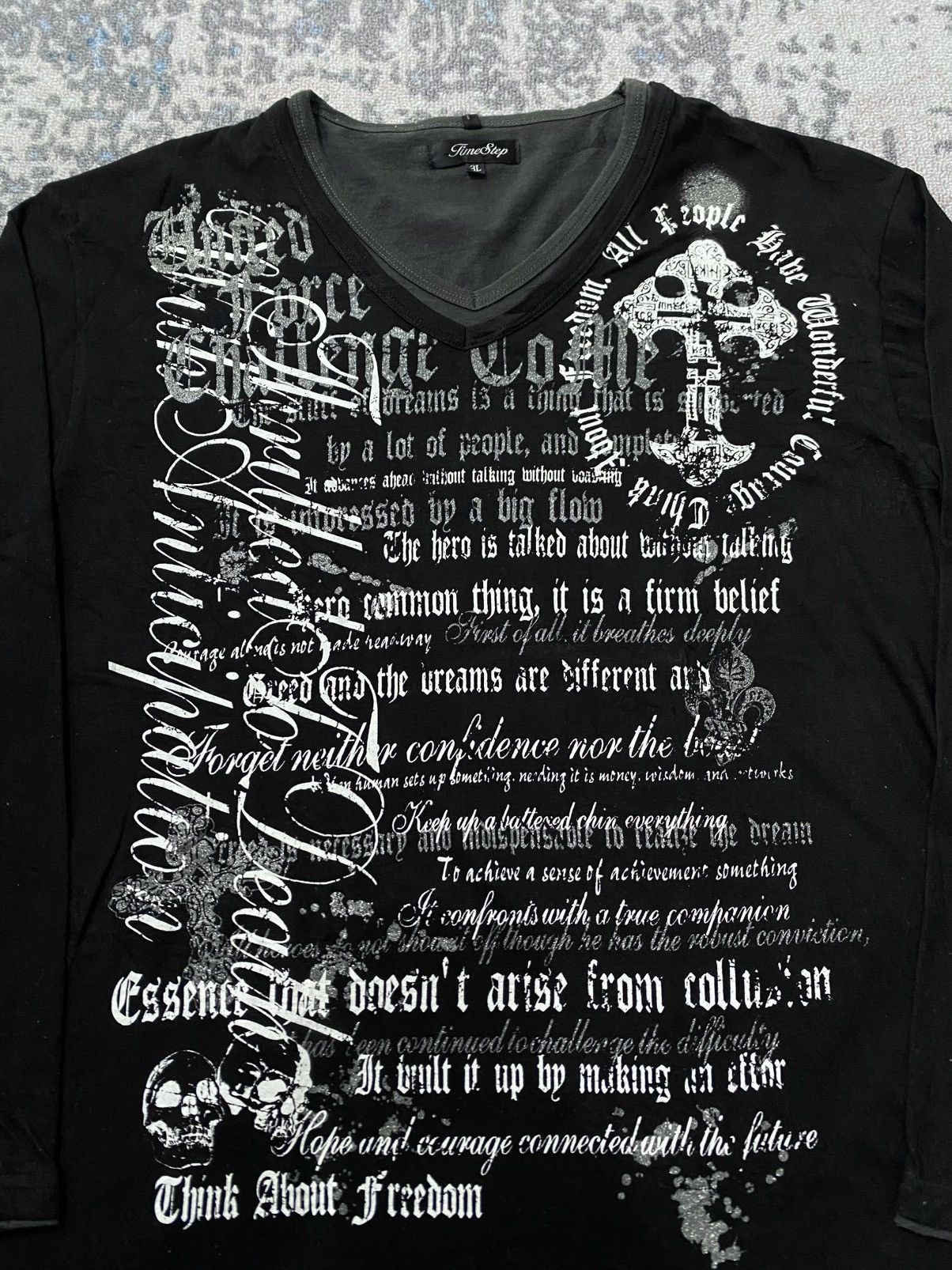 If Six Was Nine Japanes Brand Time Step Poem Tee Size US XL / EU 56 / 4 - 2 Thumbnail