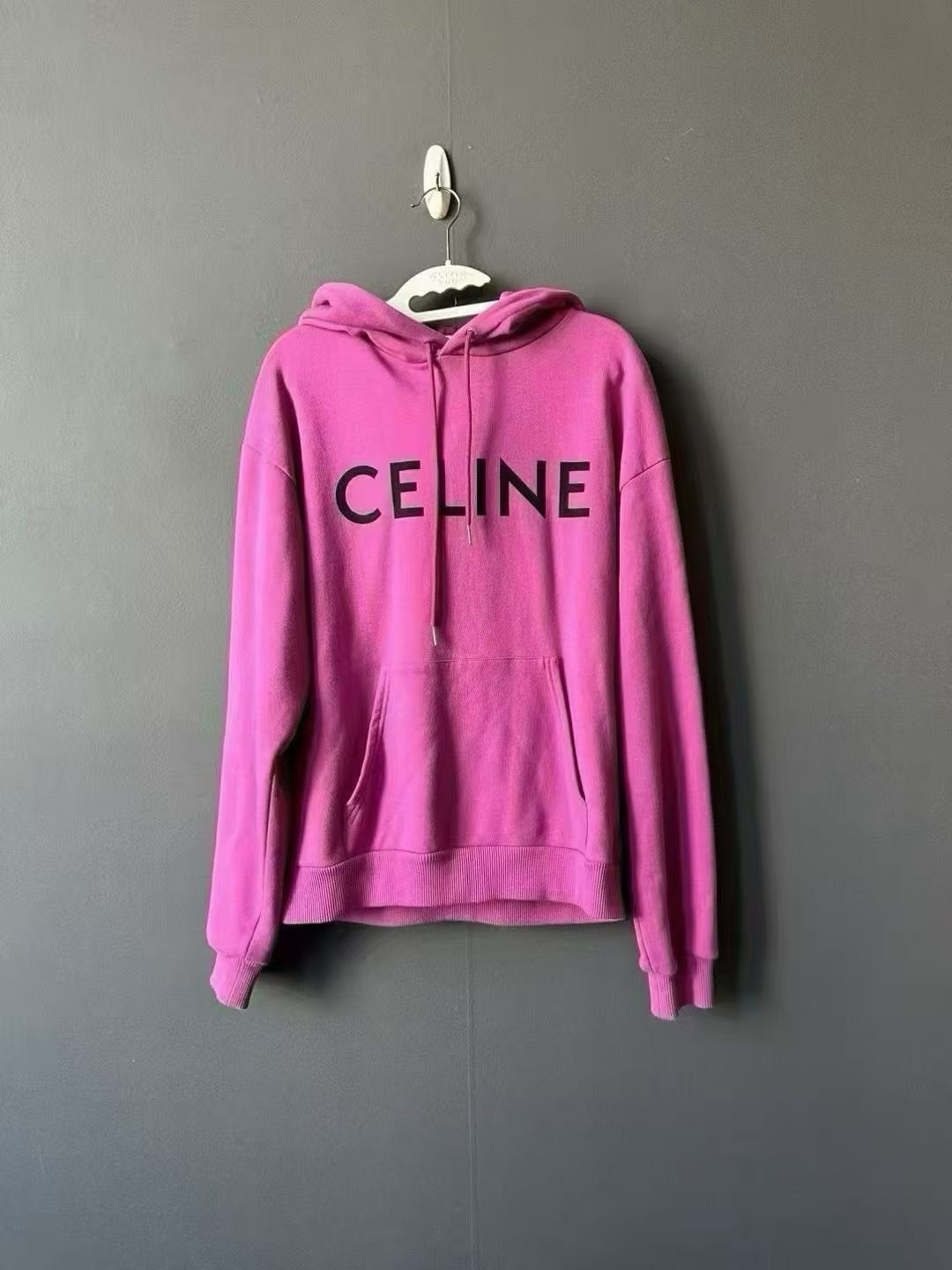 Celine Celine Pink Logo Hoodie Size XS / US 0-2 / IT 36-38 - 1 Thumbnail