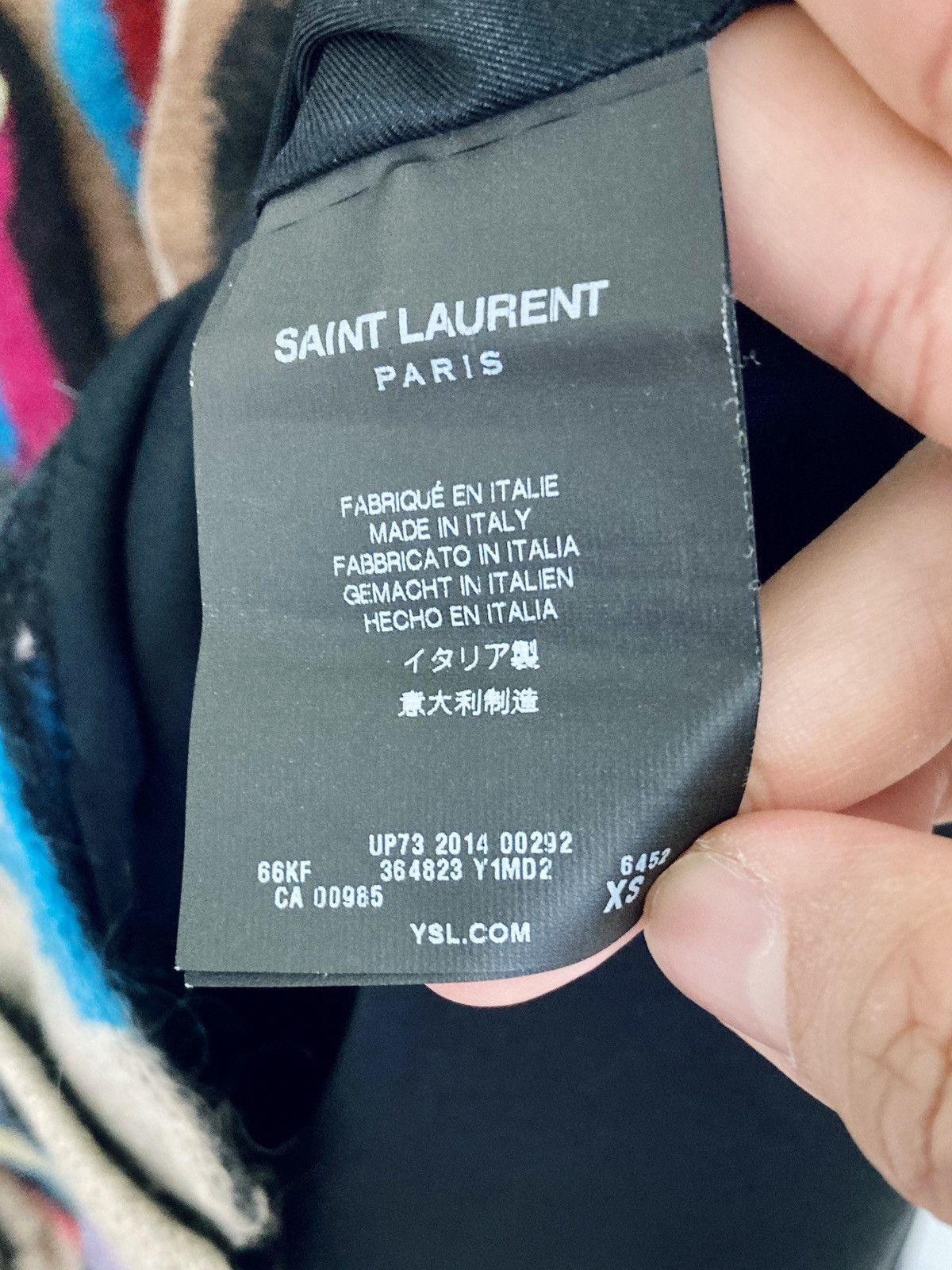 Saint Laurent Paris SAINT LAURENT PARIS by HEDI SLIMANE 14AW Multicolor Cardigan Size US XS / EU 42 / 0 - 4 Thumbnail