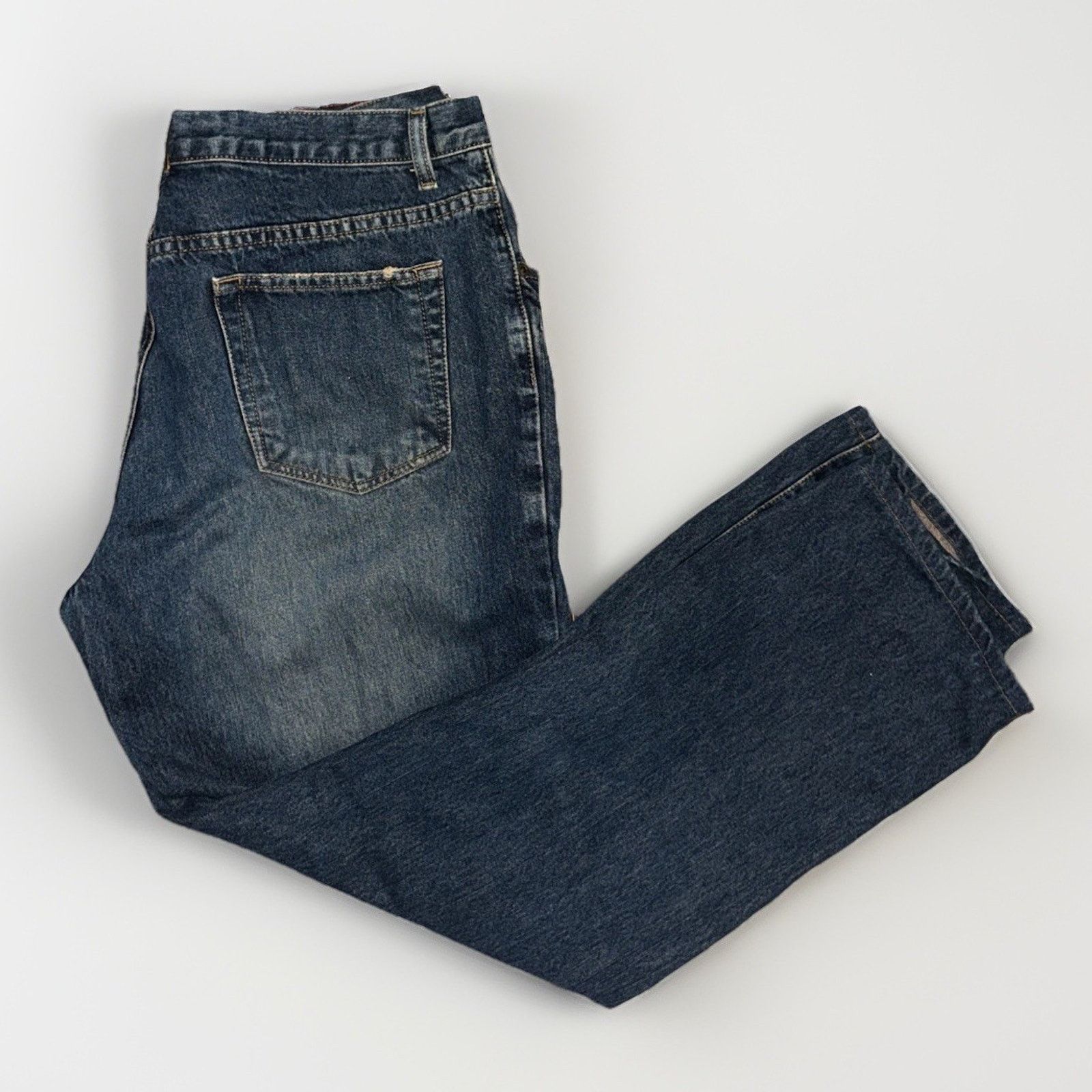Mossimo VNTG Mossimo Button Fly Denim Jeans Blue 34x30 Straight Size US 34 / EU 50 - 1 Thumbnail