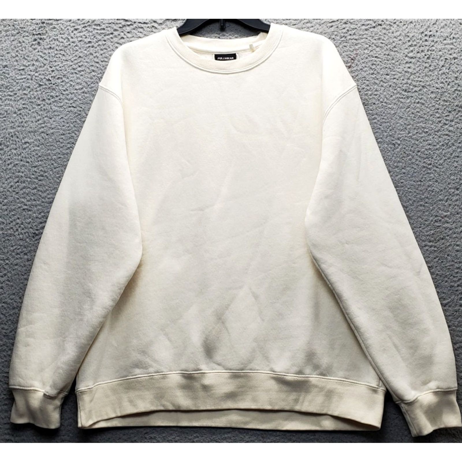 Vintage Pull&Bear Mens Sweatshirt Tan Cotton Fleece Lined Long Sleeve Pullover M Size Clothing Shirt Size US M / EU 48-50 / 2 - 2 Thumbnail