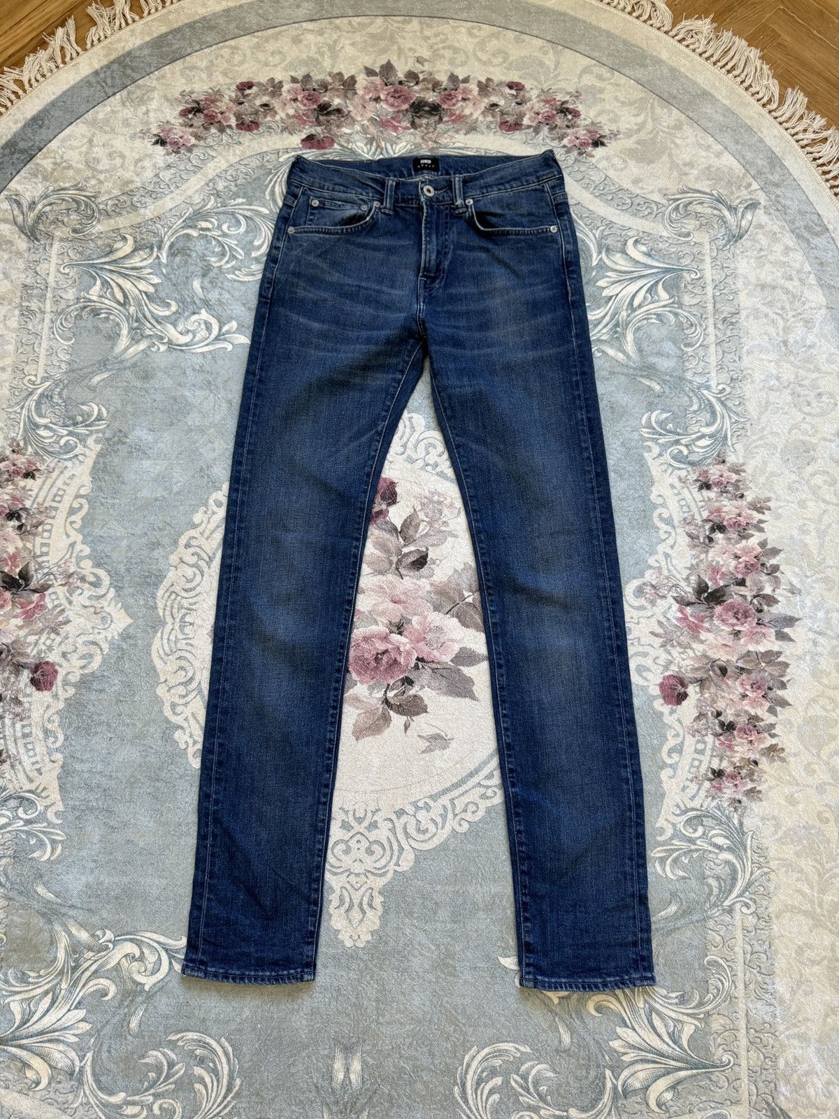 Edwin Edwin blue ED-80 Slim tapered denim jeans pants Size US 29 - 3 Thumbnail