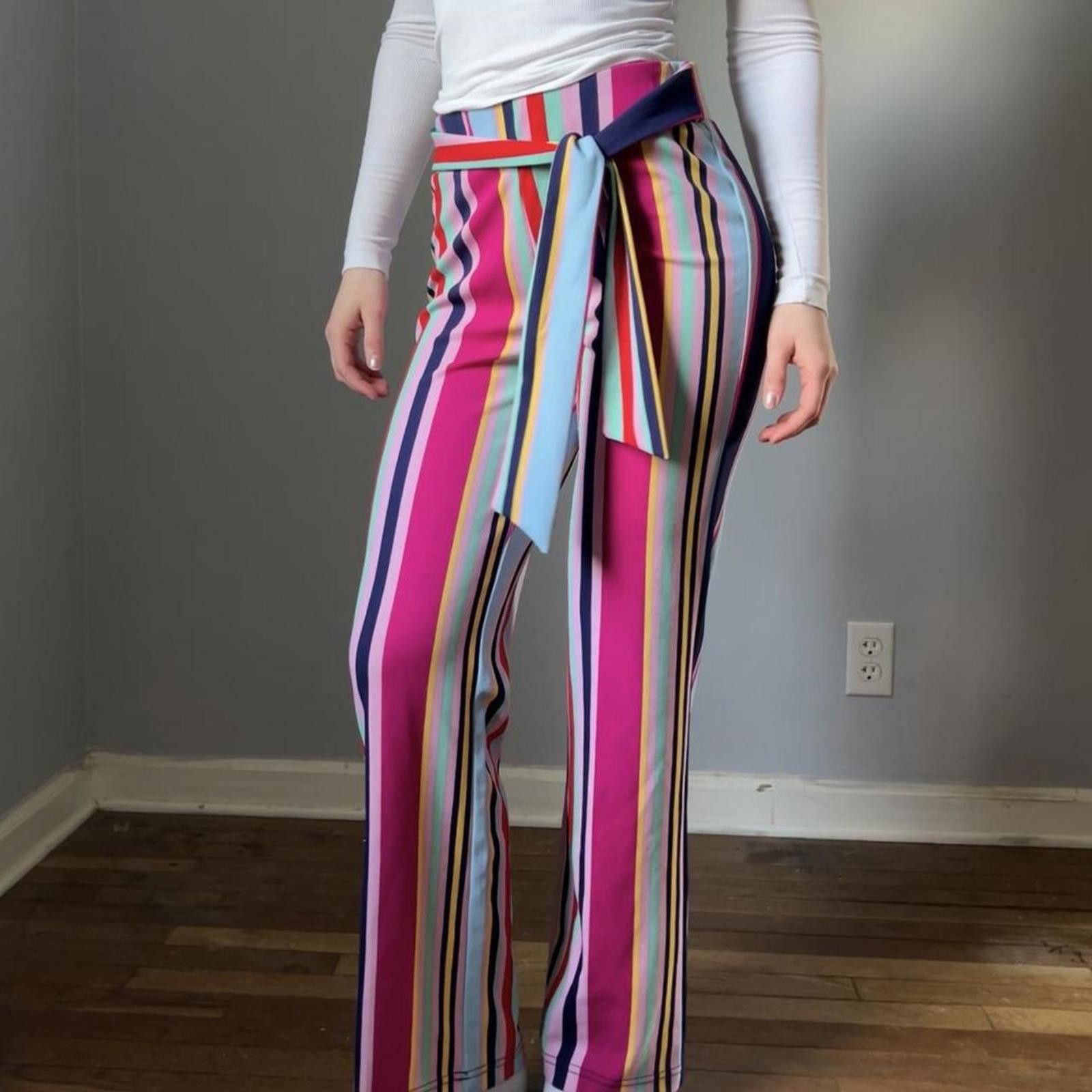 Fashion Nova Fashion Nova Women's Multi Trousers Size 28" / US 6 / IT 42 - 4 Thumbnail