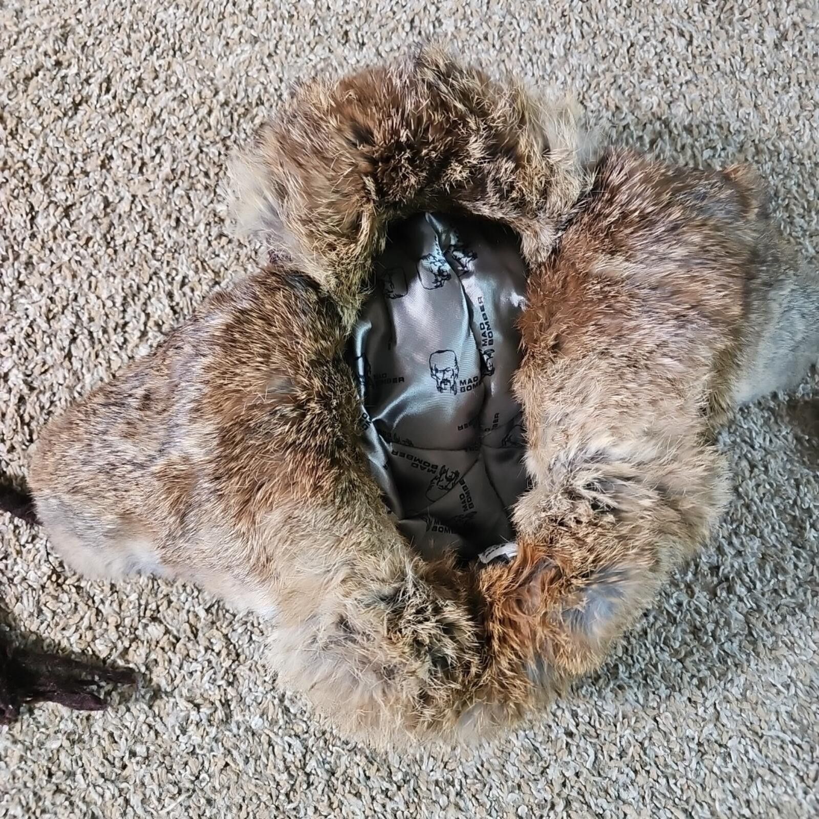 Other Mad Bomber Trapper Hat Winter Beanie S Genuine Rabbit Fur Size ONE SIZE - 4 Thumbnail