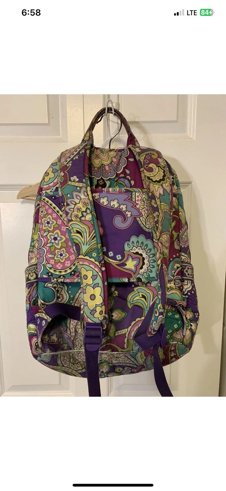 Vera Bradley Vera Bradley backpack purple paisley pattern Size ONE SIZE - 9 Thumbnail