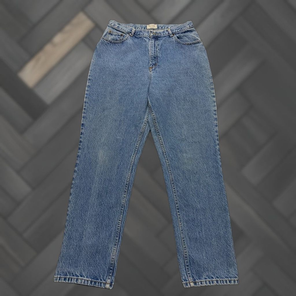 Vintage VINTAGE Arizona Jeans High Rise Size 13 Short Blue Light Wash 90s Womens Jeans Size 30" / US 8 / IT 44 - 1 Thumbnail