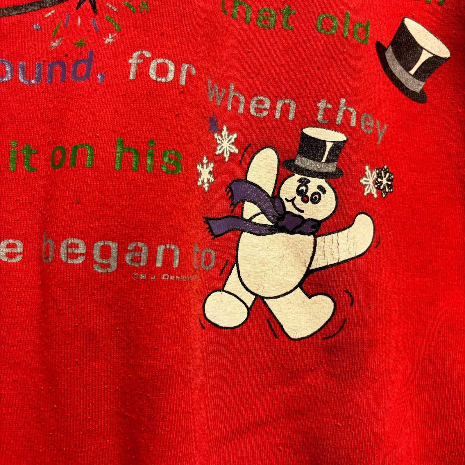 Other Vintage Frosty The Snowman Crewneck Sweatshirt BJ Designs Size US M / EU 48-50 / 2 - 5 Thumbnail