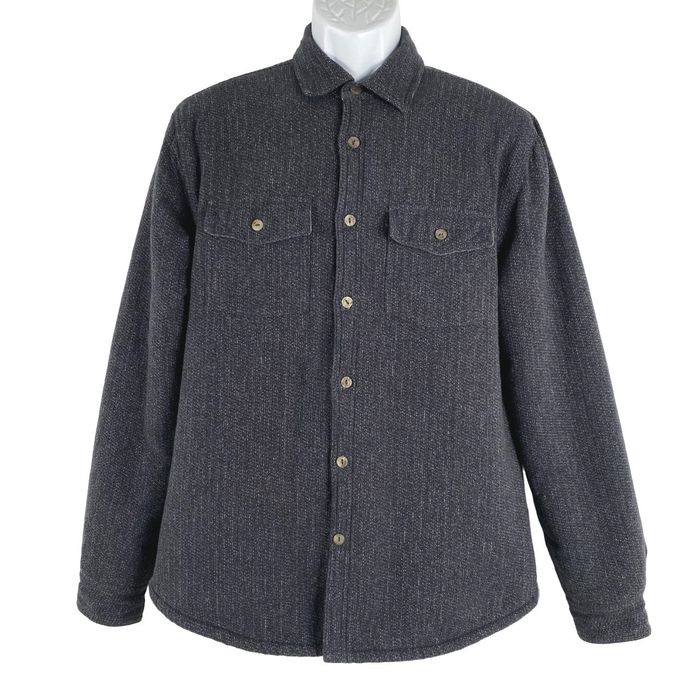 Carbon Carbon 2 Cobalt Shirt Jacket Shacket Men's Small Sherpa Lined