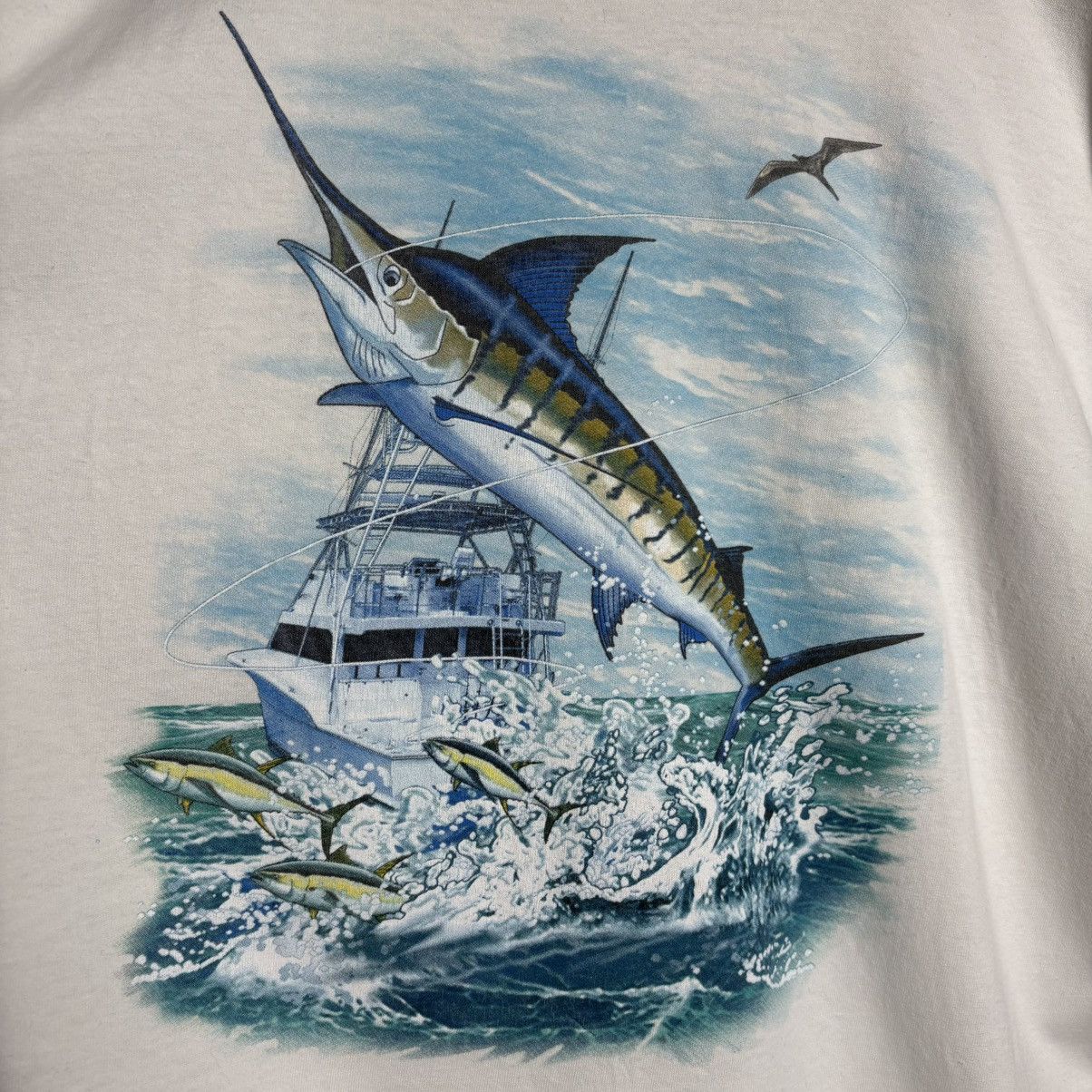 Vintage Vintage Key Largo Florida Fishing Fish Graphic T-Shirt Size US L / EU 52-54 / 3 - 3 Thumbnail
