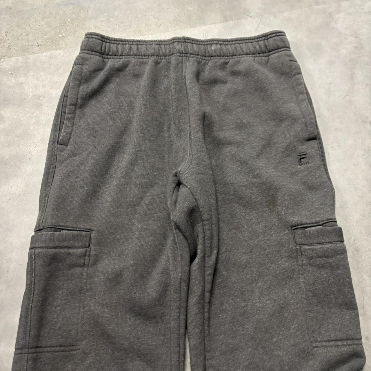 Japanese Brand × Vintage Crazy Vintage Y2K/2000s Baggy Dark Grey Skater Essential Sweatpants! Size US 32 / EU 48 - 4 Thumbnail