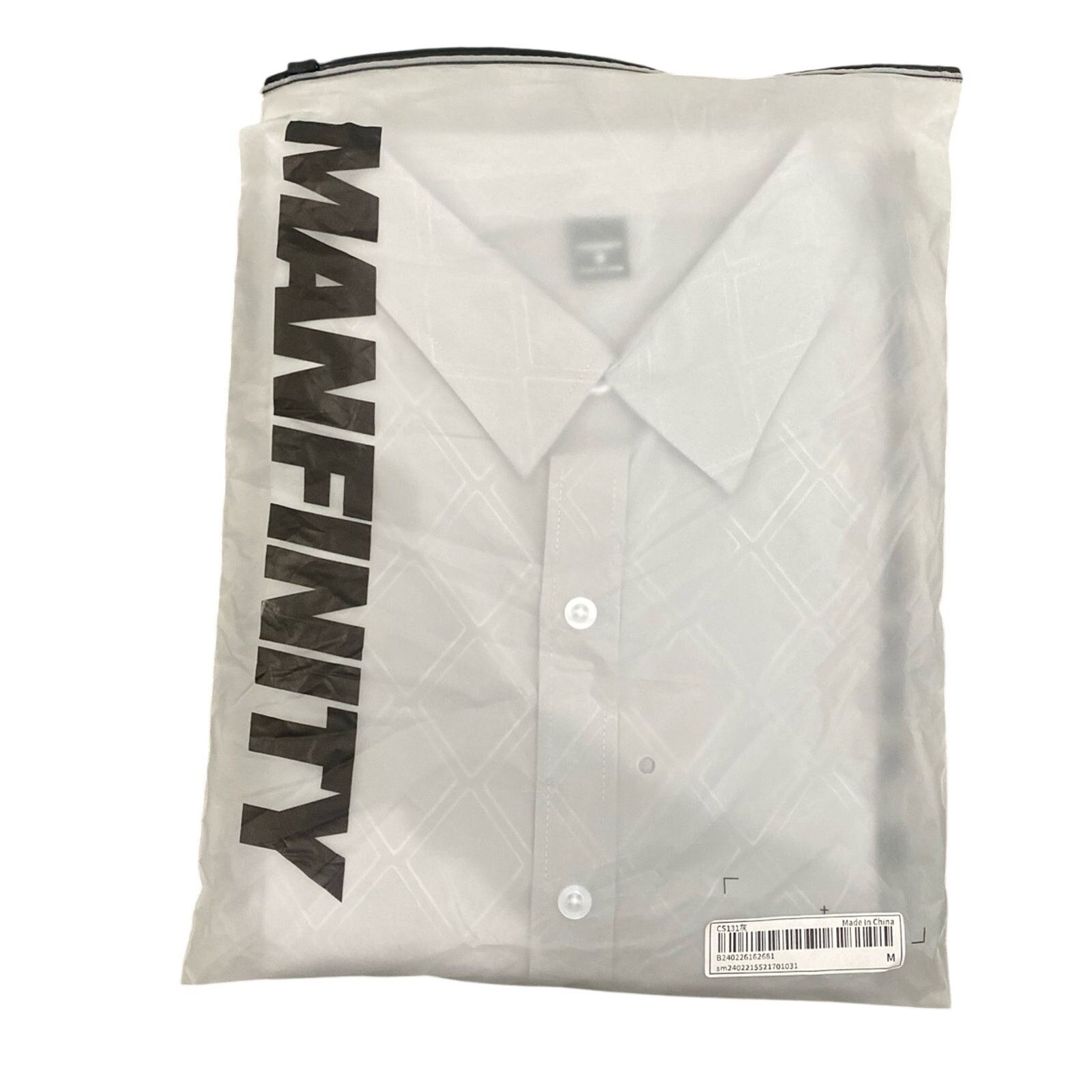 Shein Men’s Long Sleeve Button Up Shirt in Gray, Size M Size US M / EU 48-50 / 2 - 5 Thumbnail