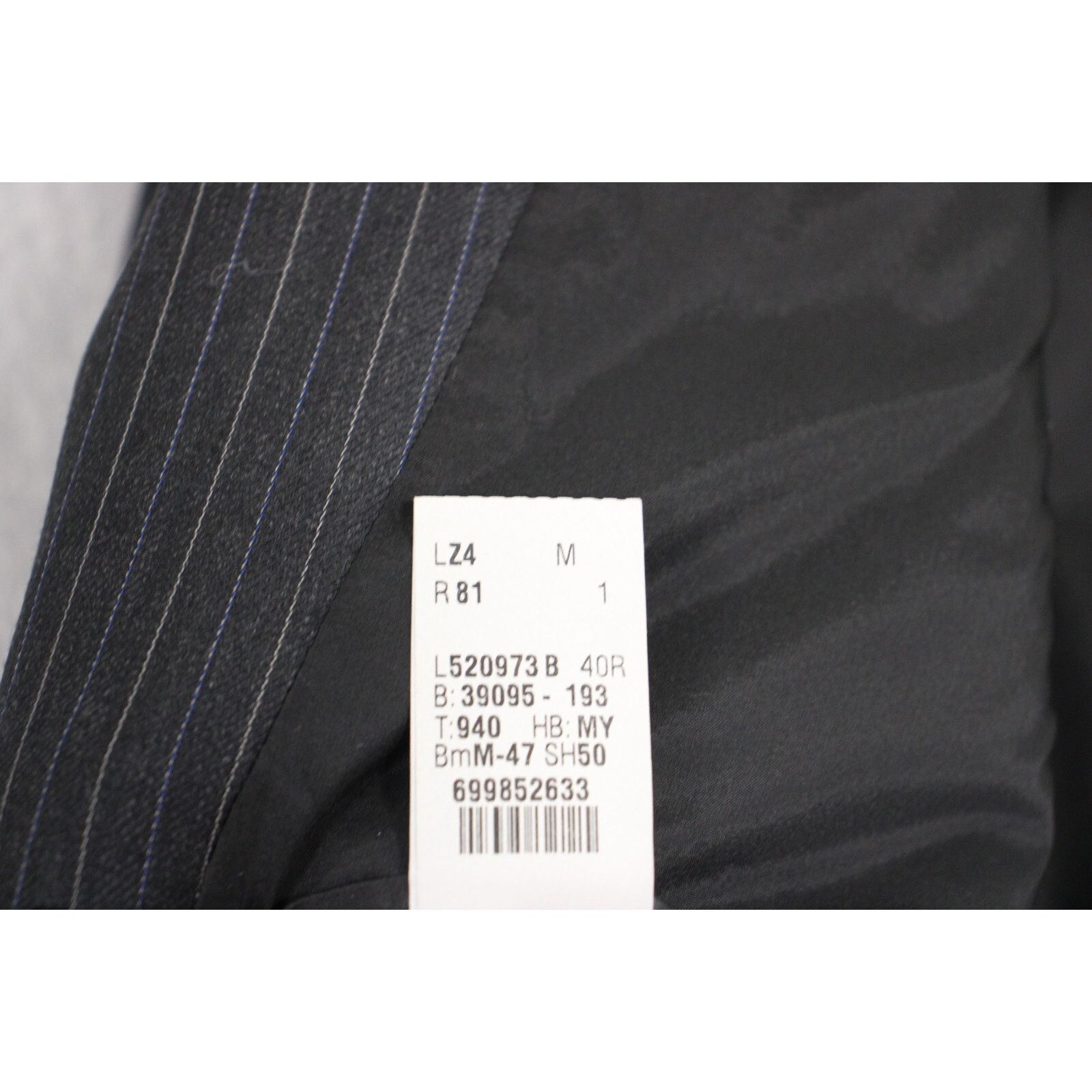 Lauren Ralph Lauren Lauren Ralph Lauren Blazert Men 40R Gray Pinstriped Wool Size 40R - 5 Thumbnail
