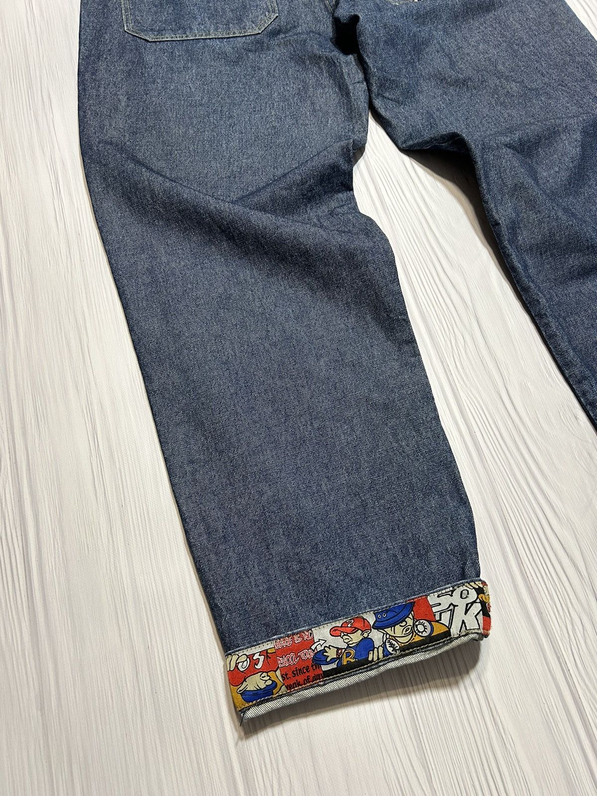 Vintage Rare SOHK School Of Hard Knocks Embroidered Logo Denim Pants Size US 36 / EU 52 - 13 Thumbnail
