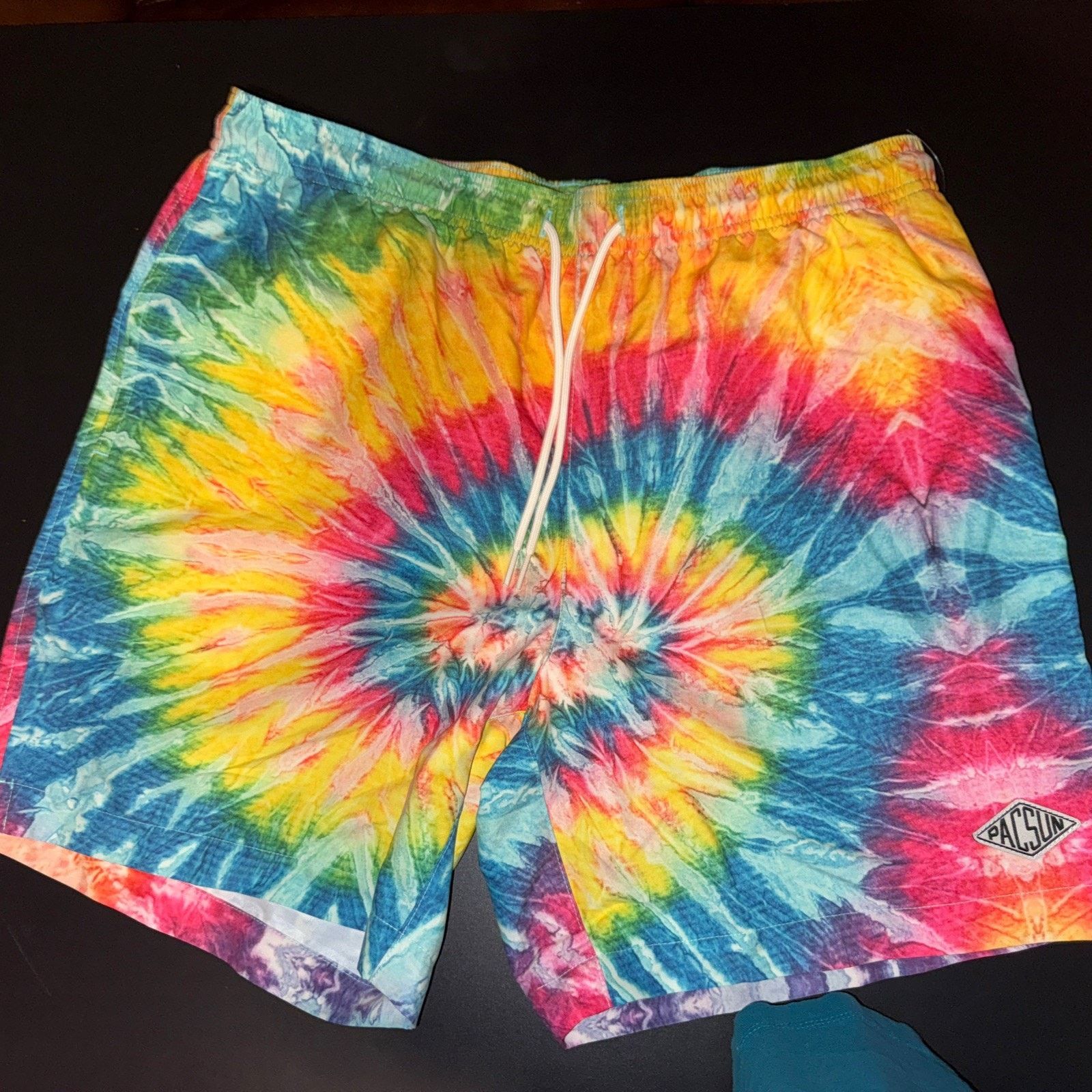 Pacsun NWT PacSun Size Medium Swim Shorts Tie Dye Drawstring Waist Size US 29 - 1 Thumbnail