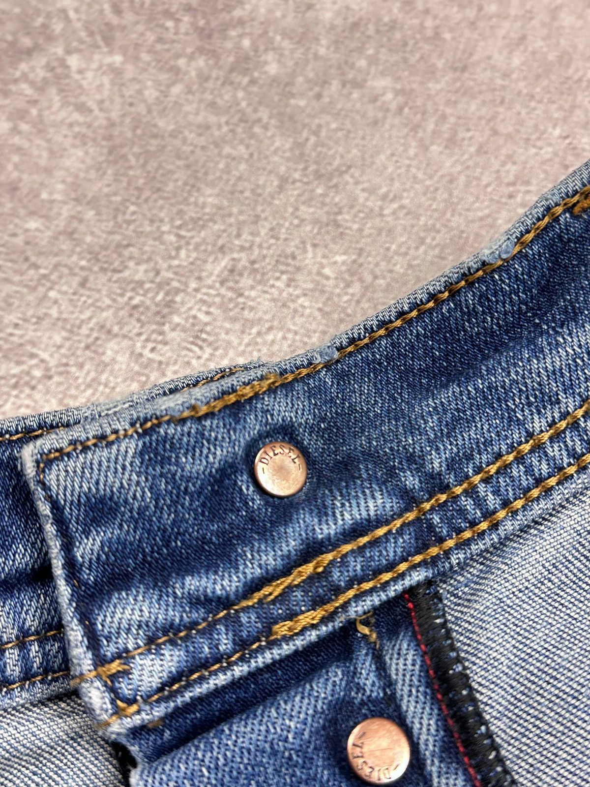 Diesel Vintage Diesel Distressed Y2K Slim Jeans 32 Size US 32 / EU 48 - 5 Thumbnail