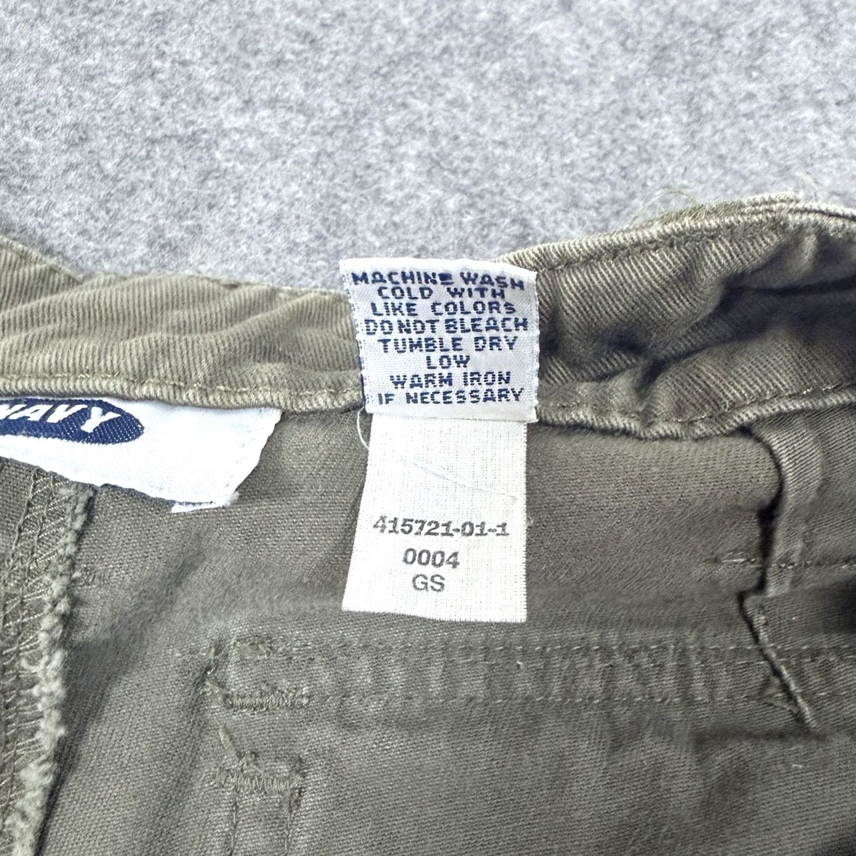 Old Navy Old Navy Casual Outdoor Pull-On Pants Women's Regular 4 Green Cotton Twill Pockets Relaxed Straight Khakis Modern 80s 90s USA Mens Girls Size 27" / US 4 / IT 40 - 6 Thumbnail