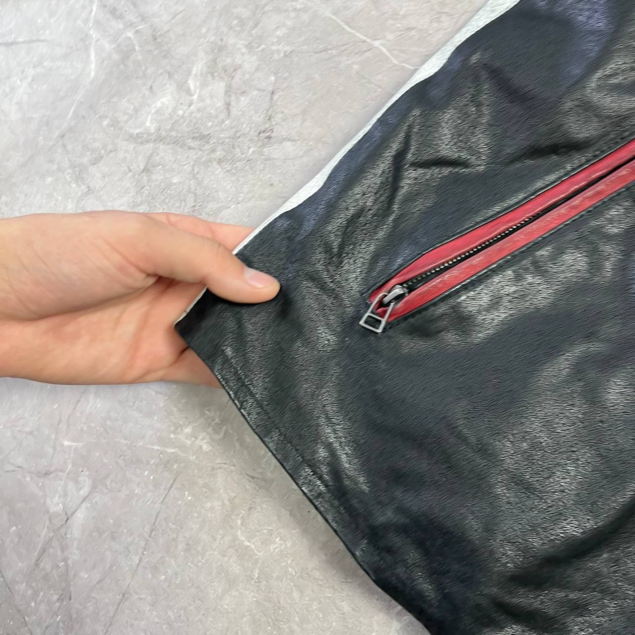 Japanese Brand Vintage Much More White/Black Racing Leather Moto Jacket Size US M / EU 48-50 / 2 - 24 Thumbnail