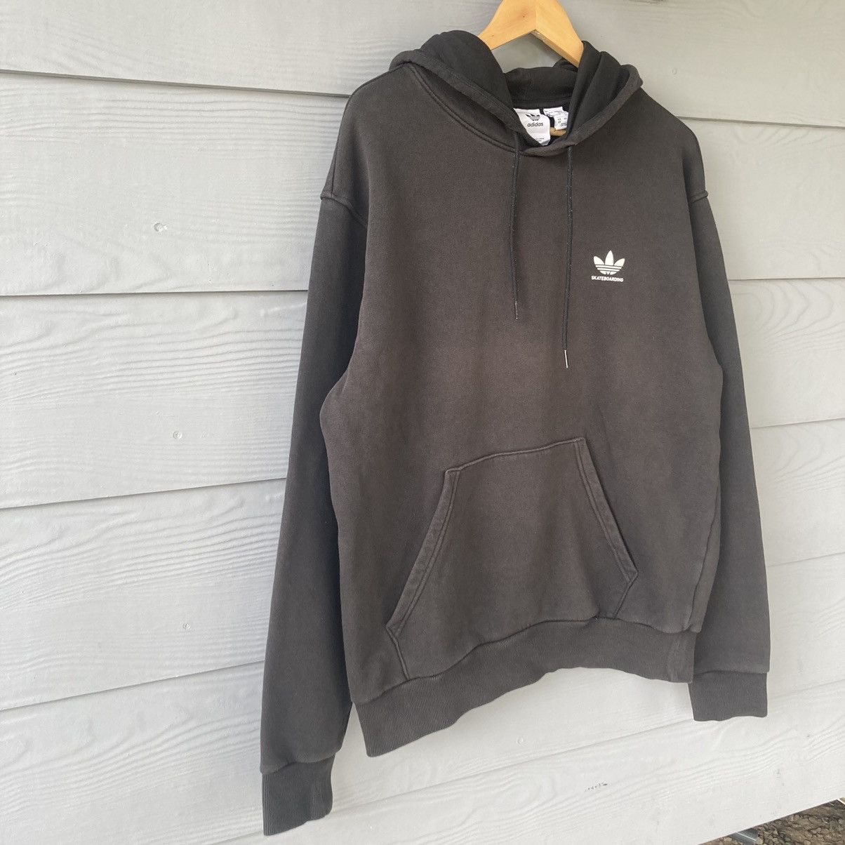Adidas Vintage Adidas Skateboarding Faded Black Hoodie Size US XL / EU 56 / 4 - 2 Thumbnail
