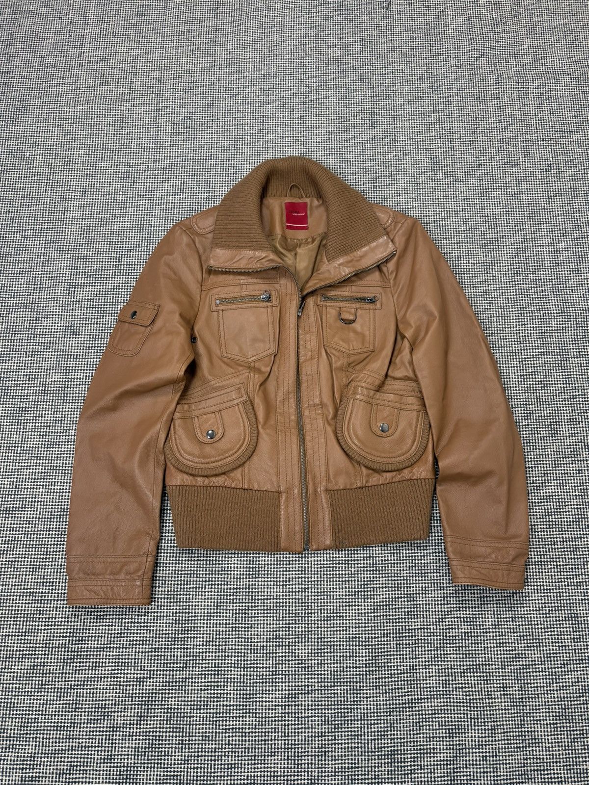 Other Leather cargo short avant garde japan style bomber jacket Size L / US 10 / IT 46 - 1 Thumbnail