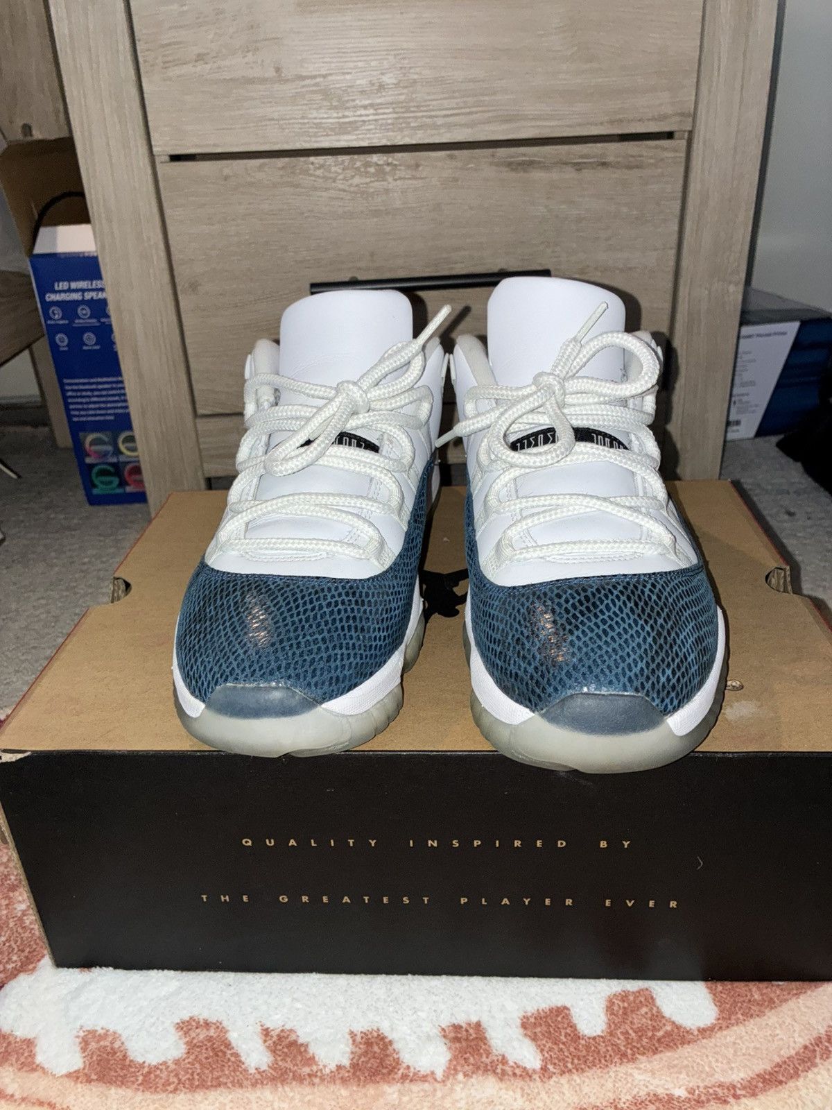 Jordan Brand Jordan 11 blue snake skin Size US 10 / EU 43 - 3 Thumbnail